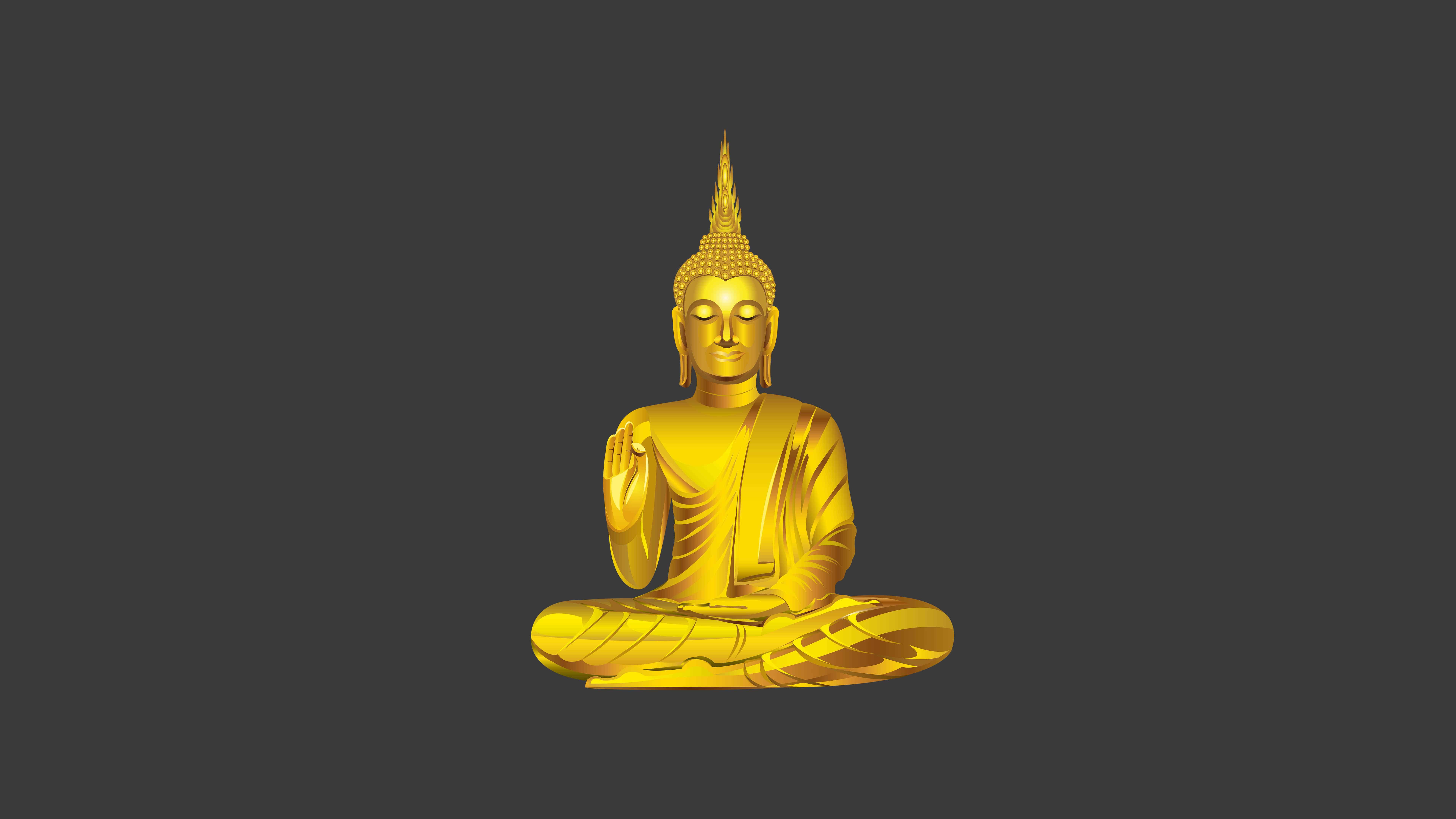 Gautama Buddha Meditating UHD 8K Wallpaper