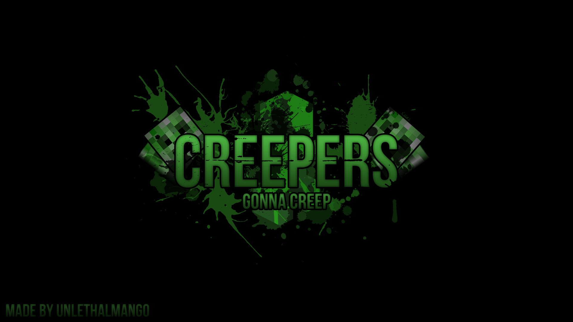 Free download Minecraft Creeper Desktop Background 1920x1080