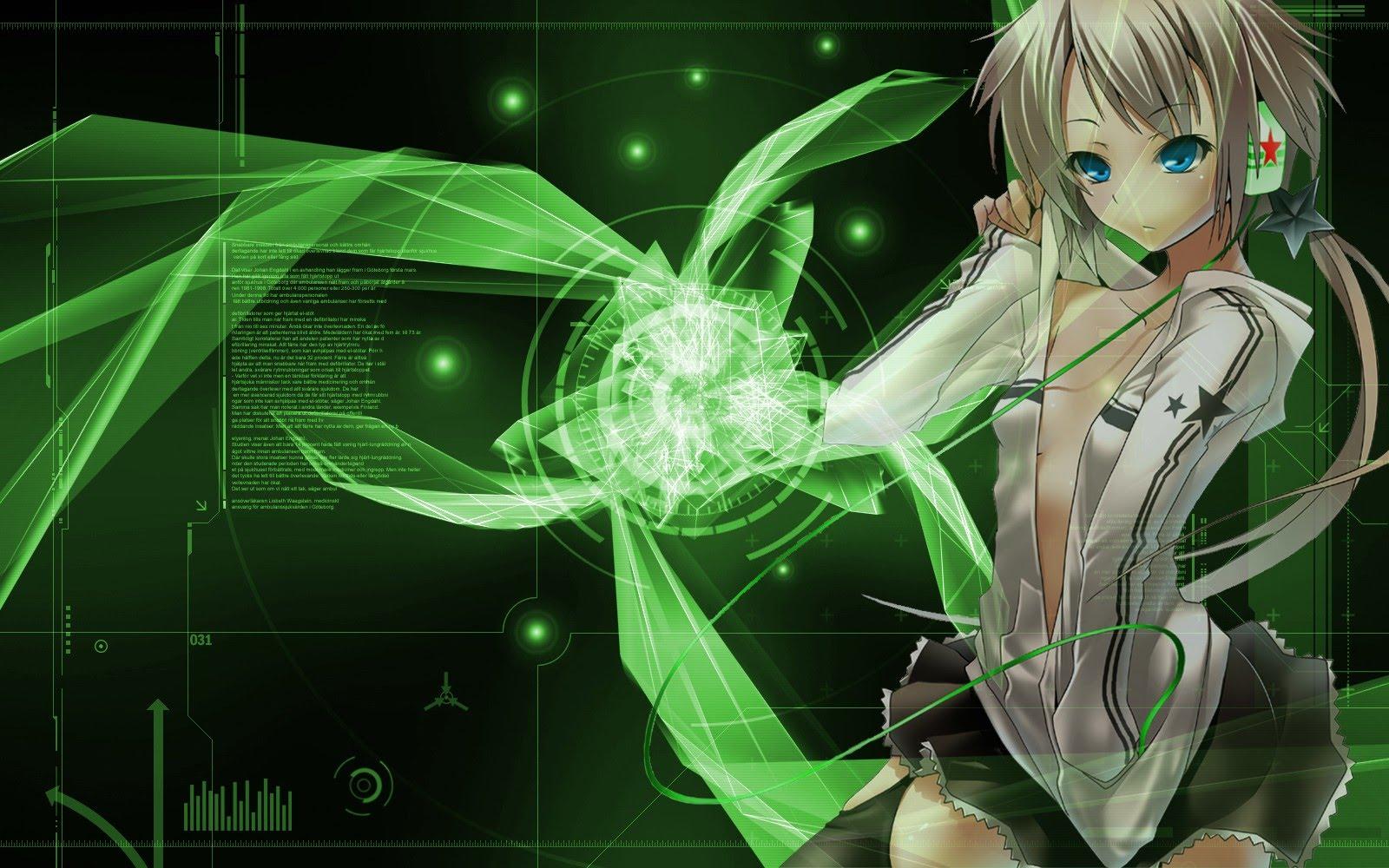 Green Girl With Technology, HD Wallpaper & background