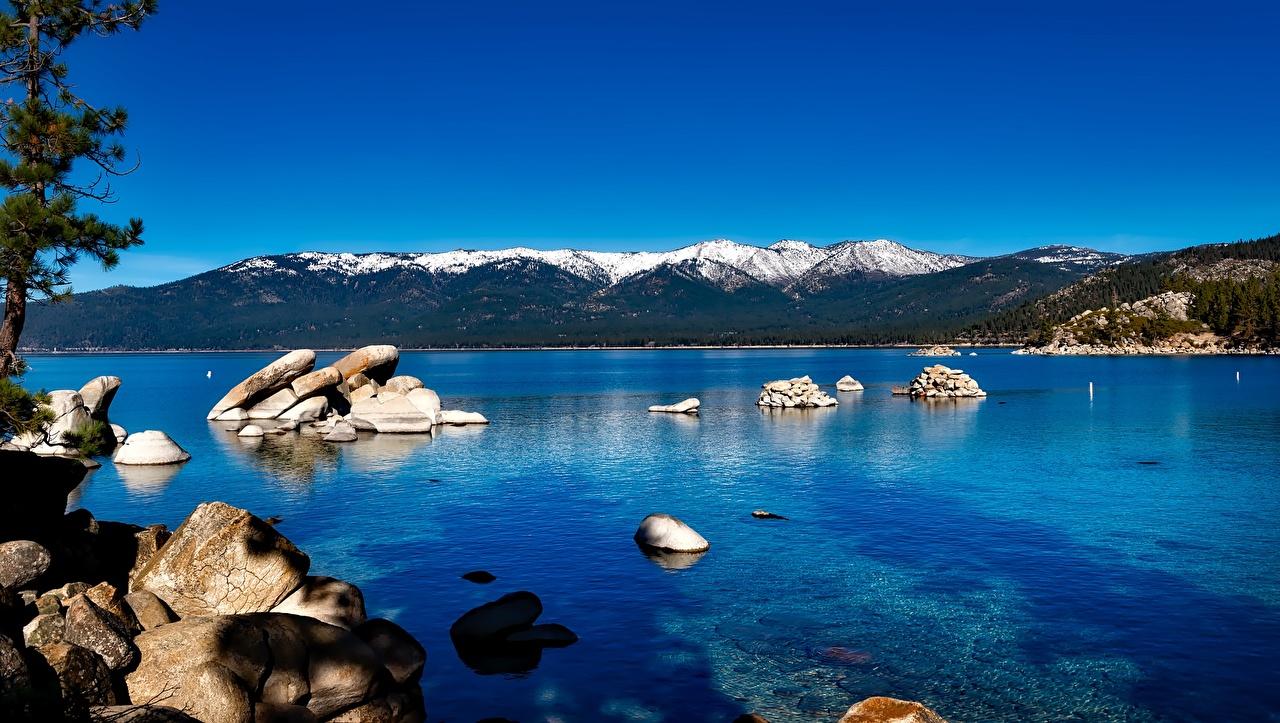Desktop Wallpaper California USA Lake Tahoe, Sierra Nevada Nature