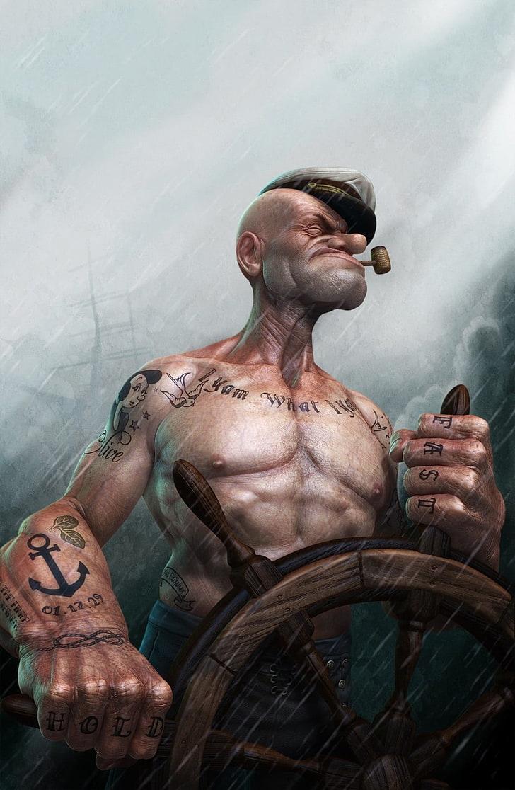 Popeye 1080P, 2K, 4K, 5K HD wallpaper free download
