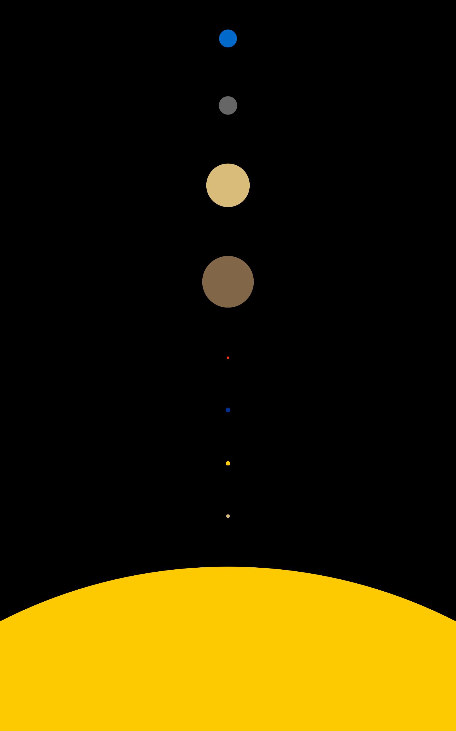 Solar System, Space, Planet, Minimalism, Portrait Display