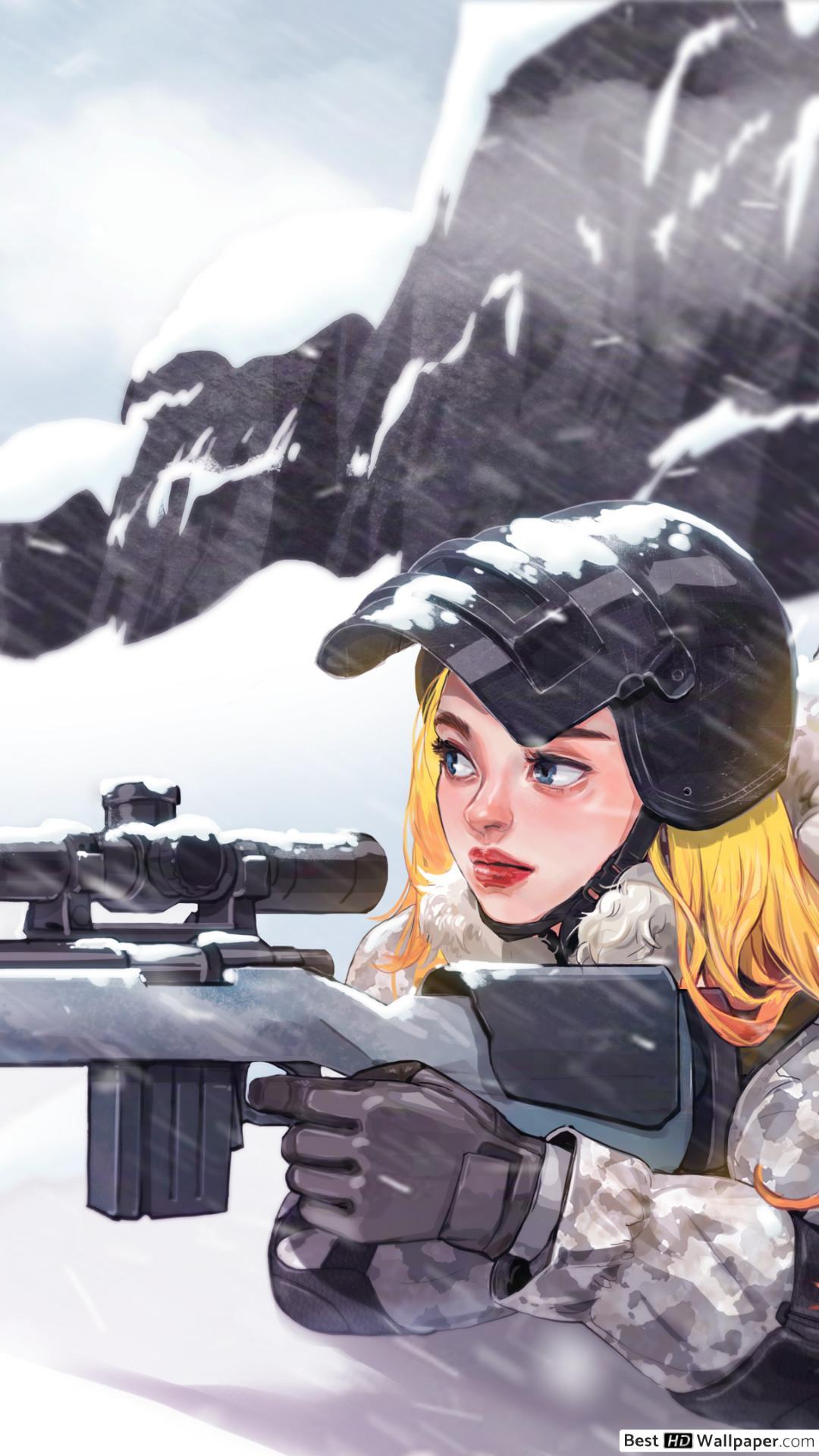 PlayerUnknown's Battlegrounds (PUBG) Girl (anime art) HD