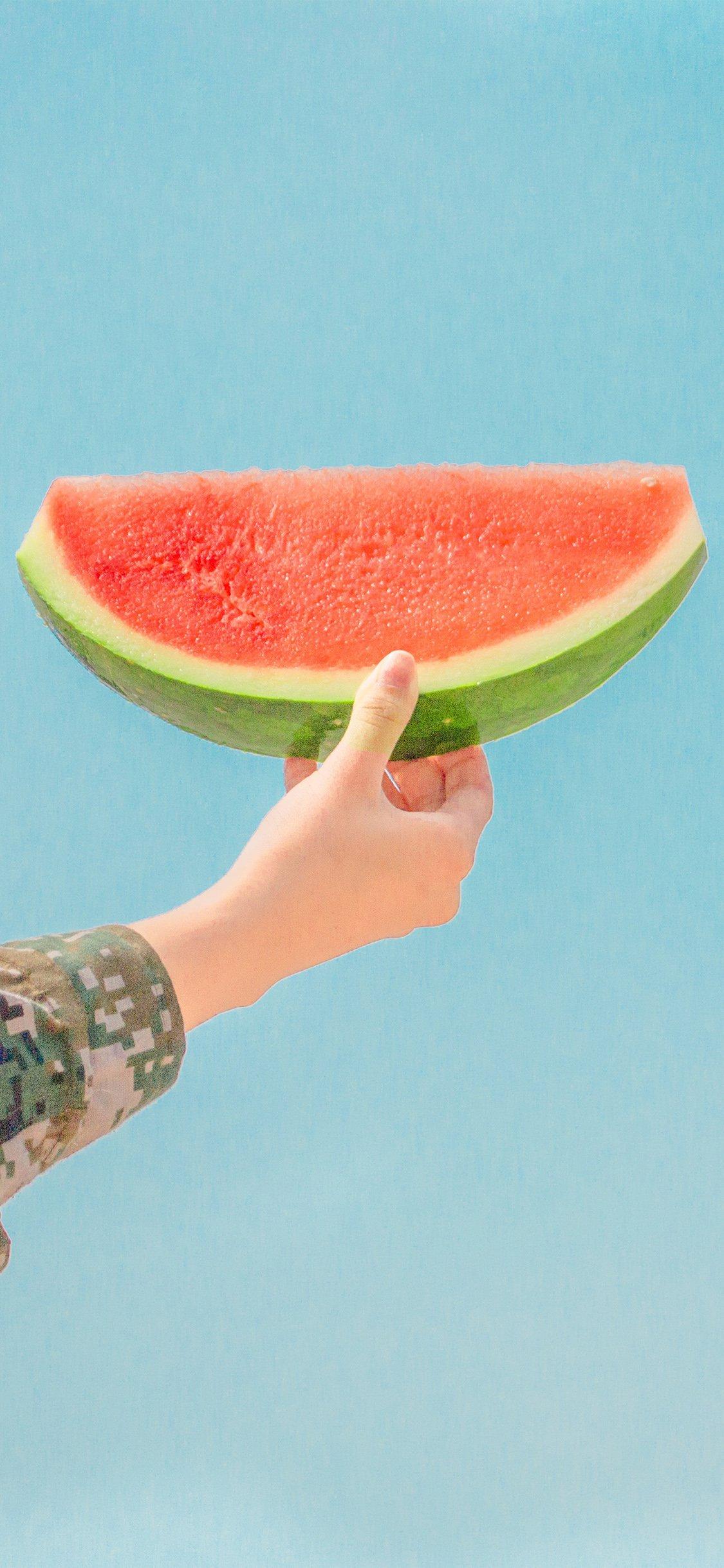 iPhone X wallpaper. watermelon summer food fruit happy