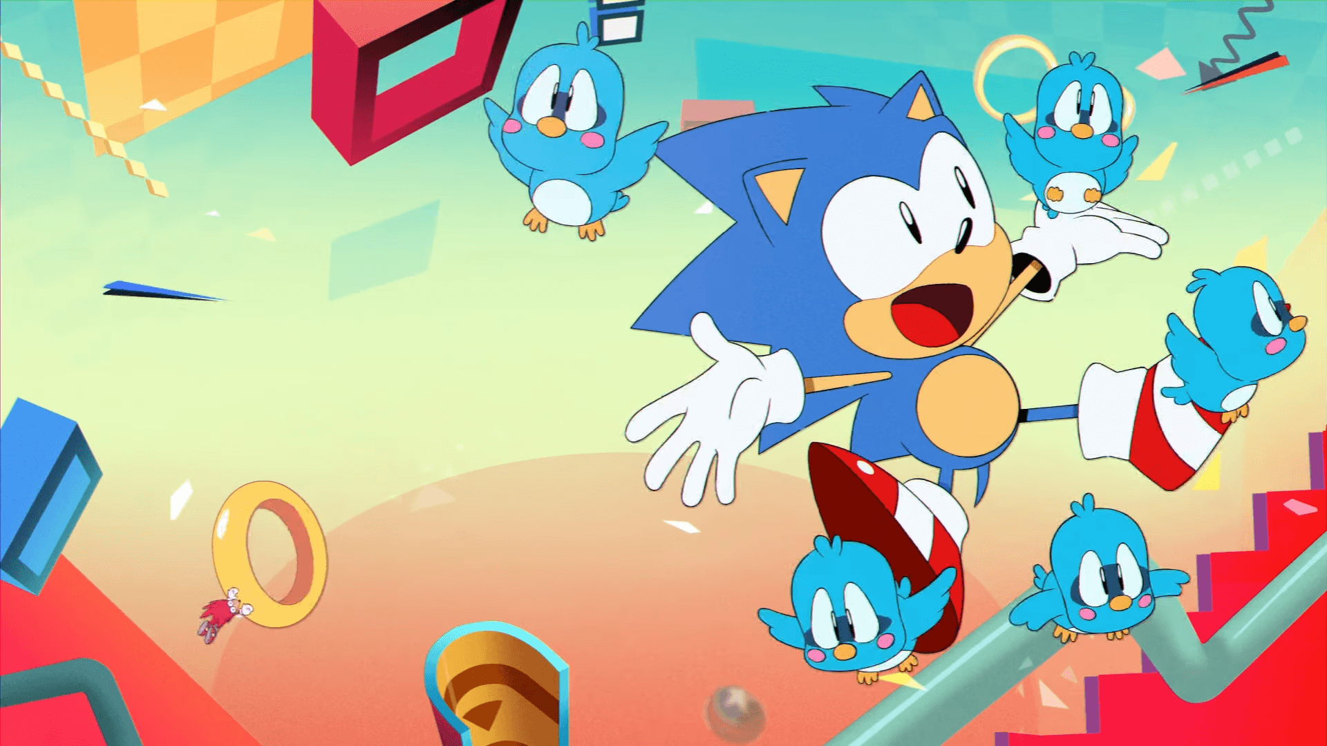 A cool Sonic Mania wallpapers from the opening animation[1920 x