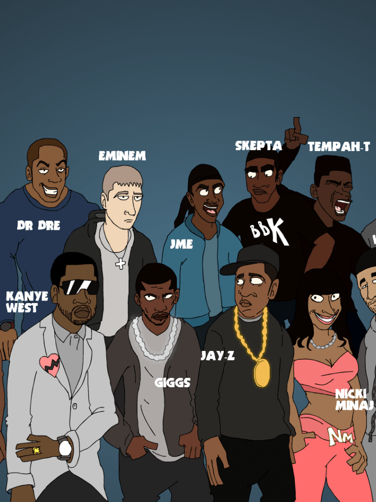 Free download Rappers if they were Cartoons Rap Wallpaper