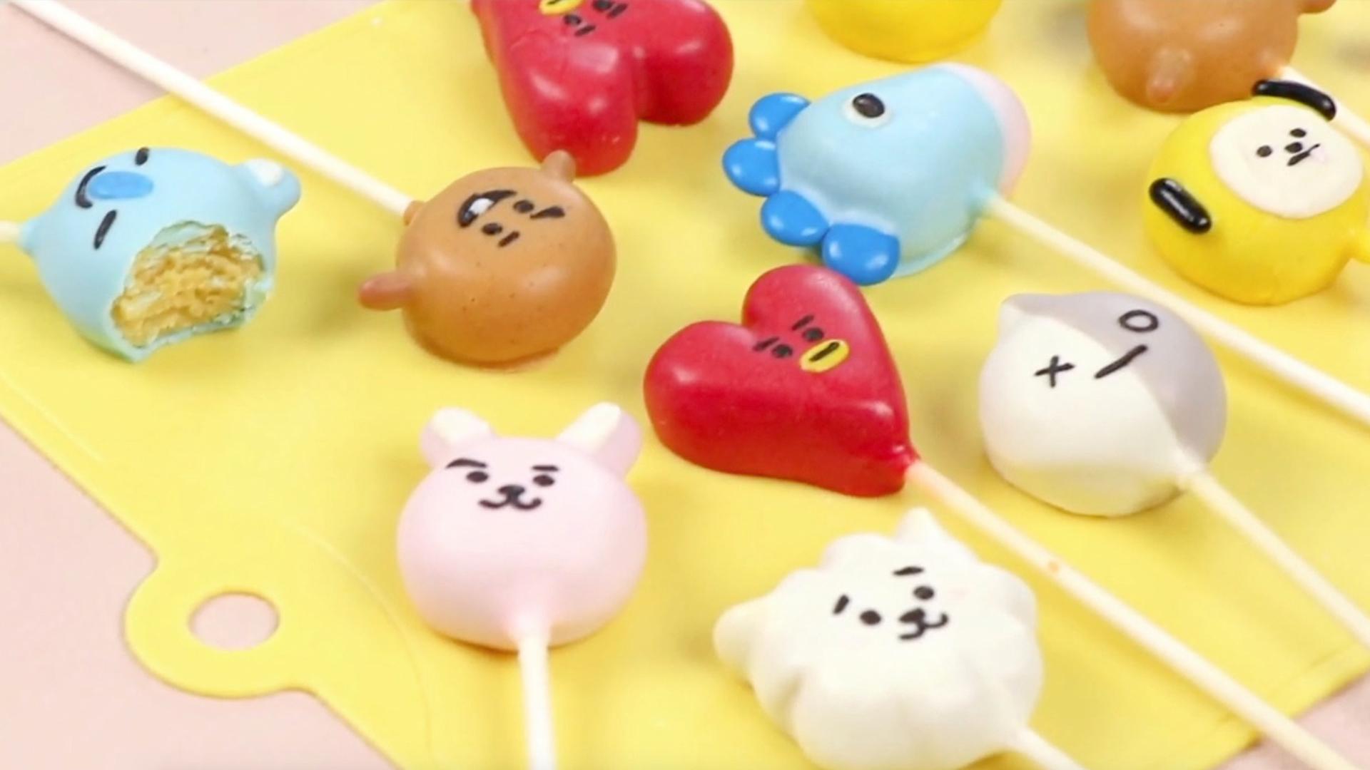 Colorful Cake Pops For BTS Fans