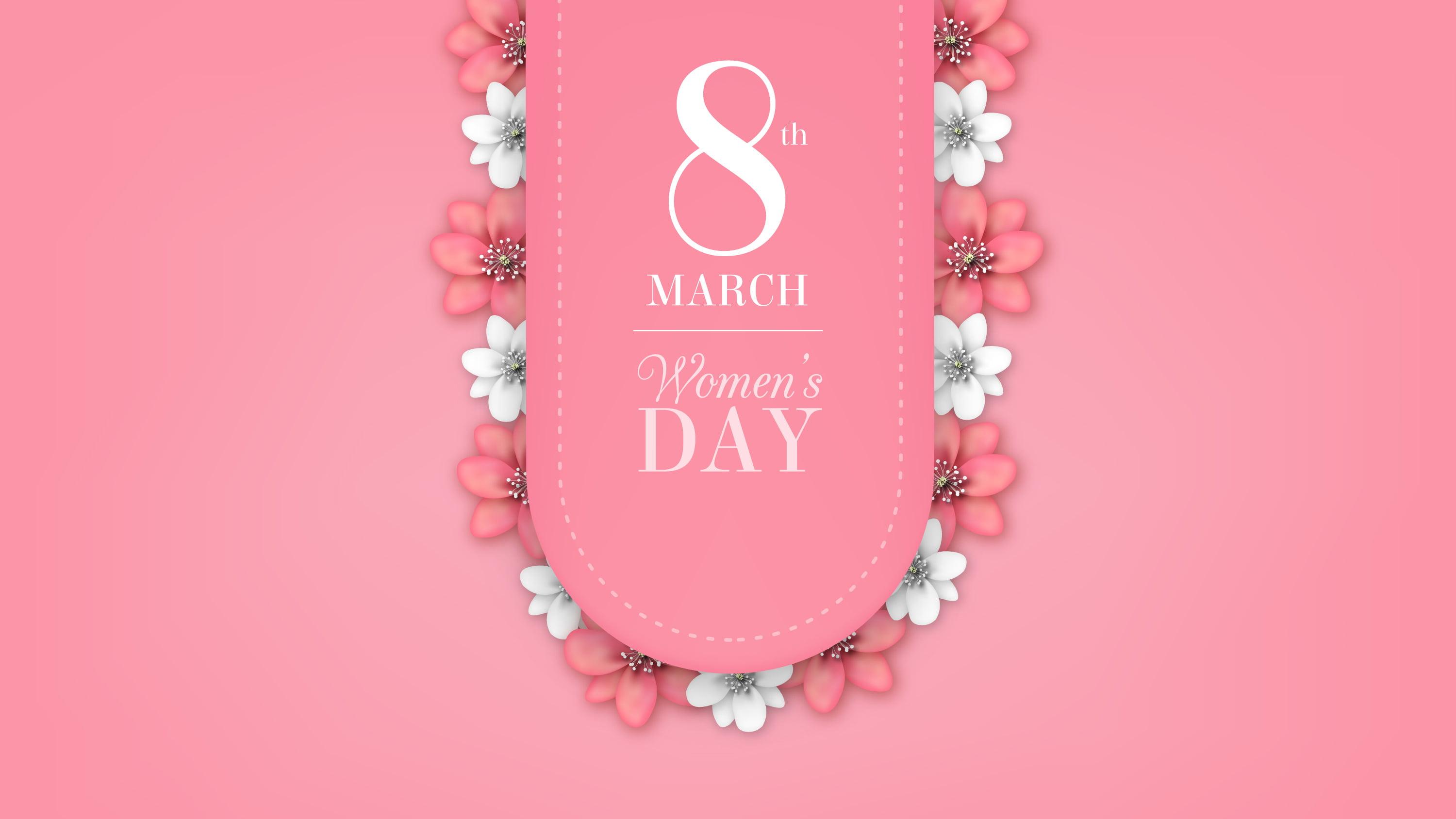 8th March women's day illustration HD wallpaper