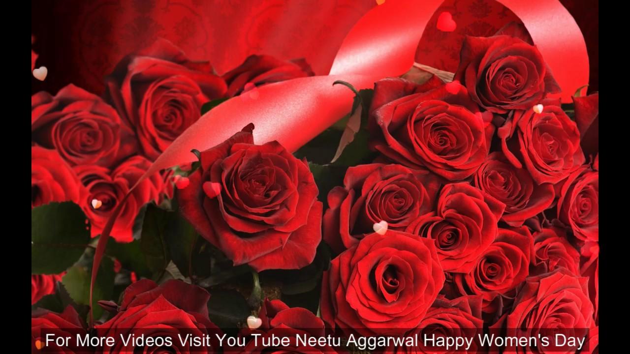 Happy Women's Day, Red Roses For You, Wishes, Greetings, Sms, Sayings