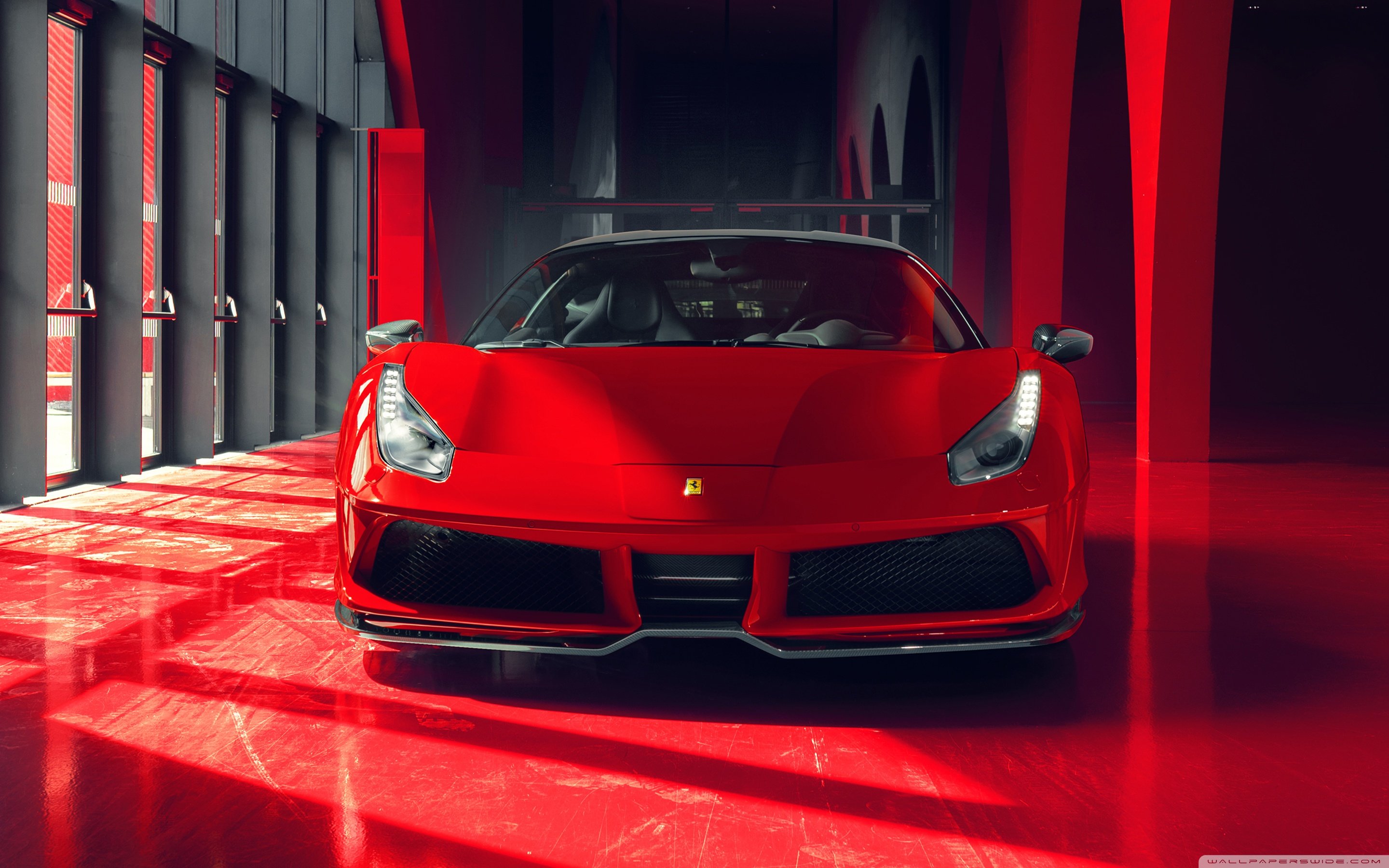Cool Red Ferrari Car 2018 Ultra HD Desktop Background Wallpaper