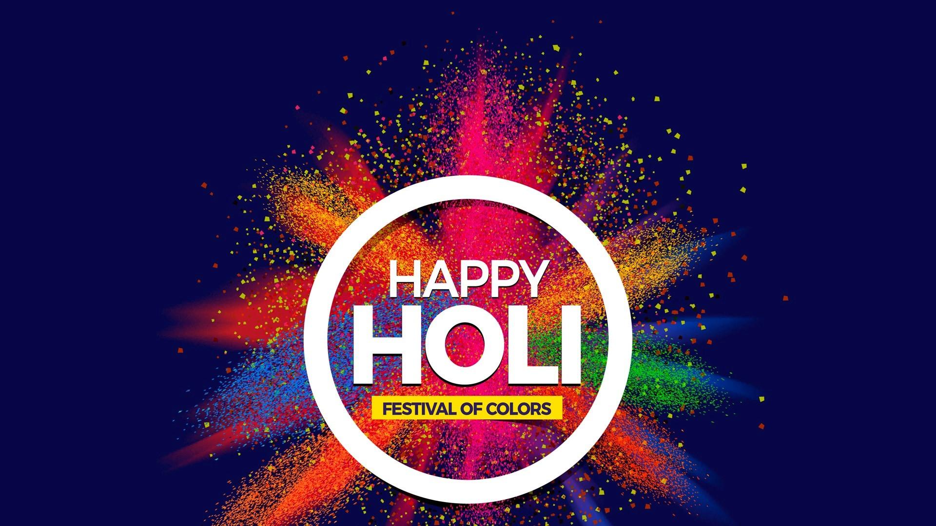 Animated Holi HD Wallpaper Free Download
