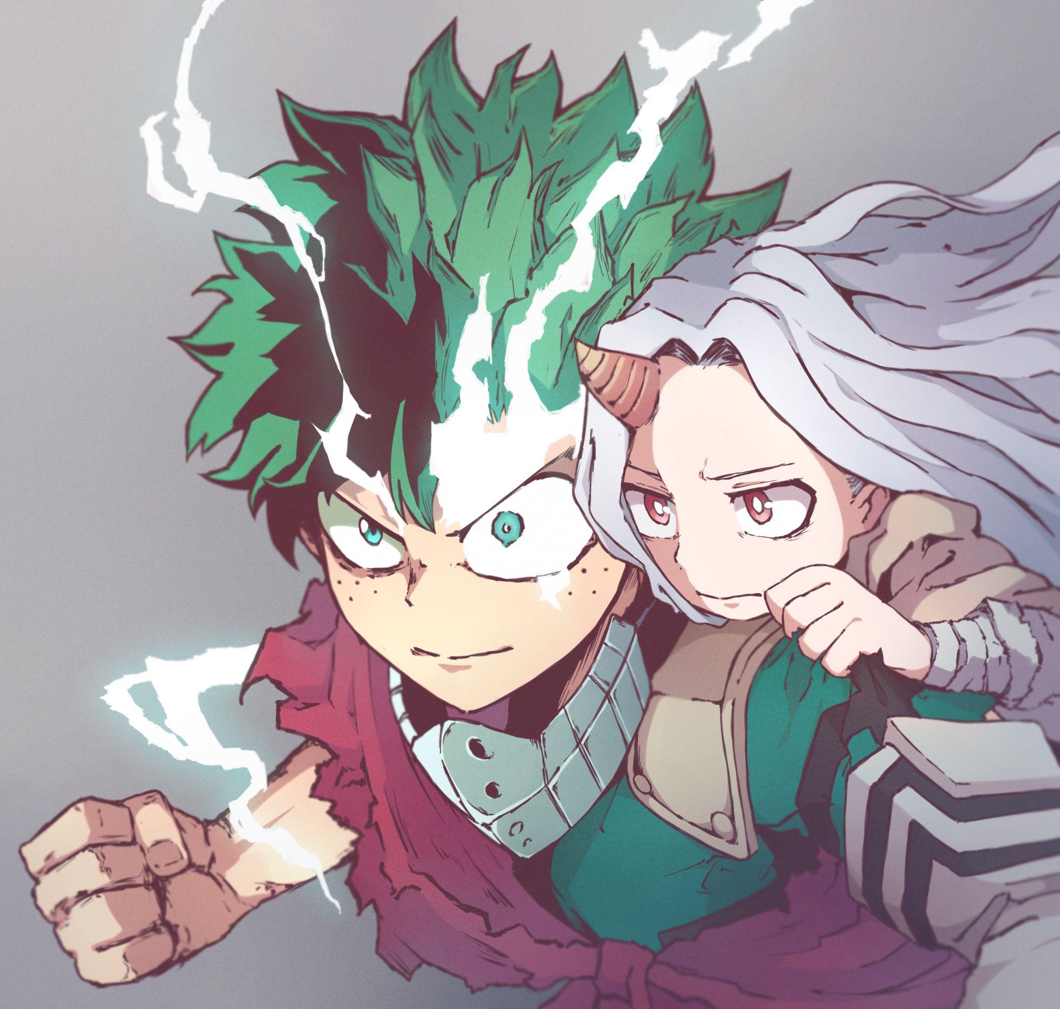 Eri and Deku, by Pixiv Id 18973654. My hero, Hero