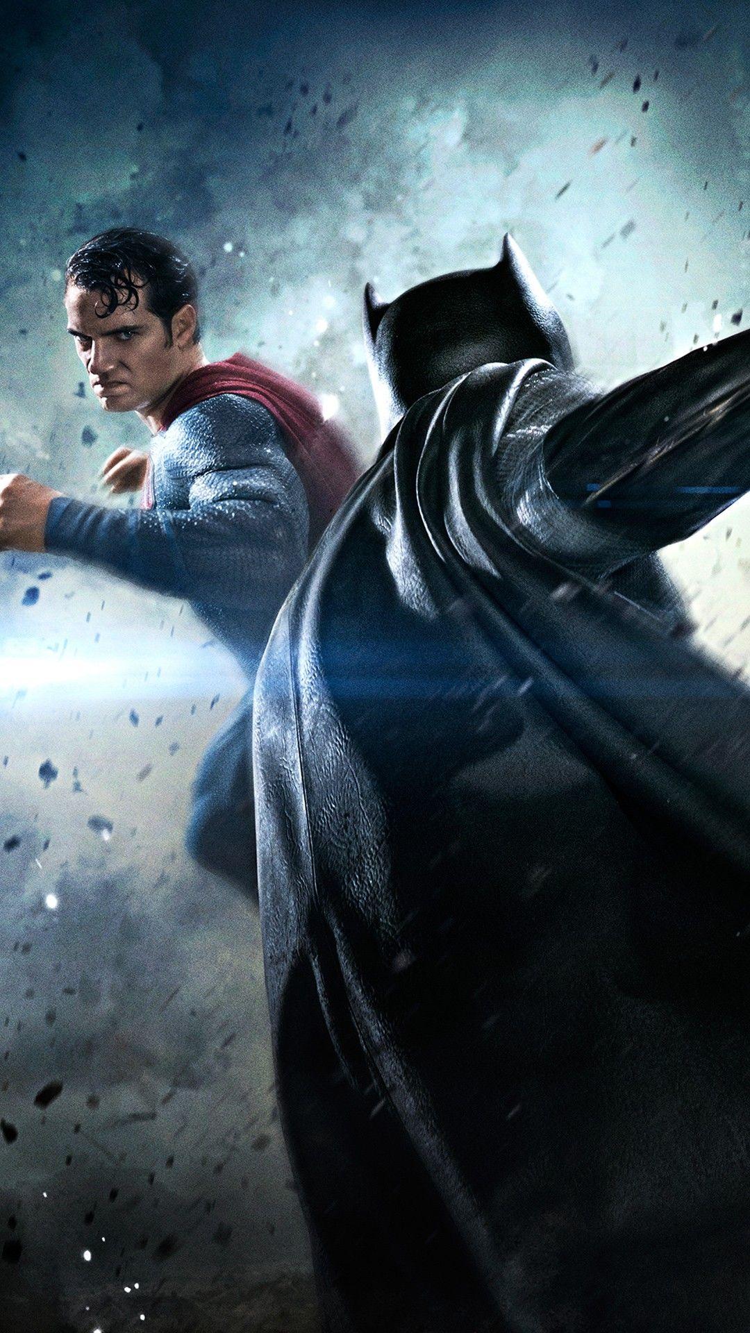 Batman vs Superman Fight Smartphone Wallpaper and Lockscreen HD