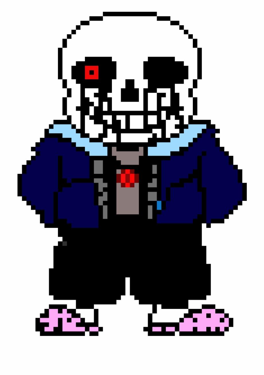 Download Undertale Aftertale Sans Pixel Art Maker Png Undertale