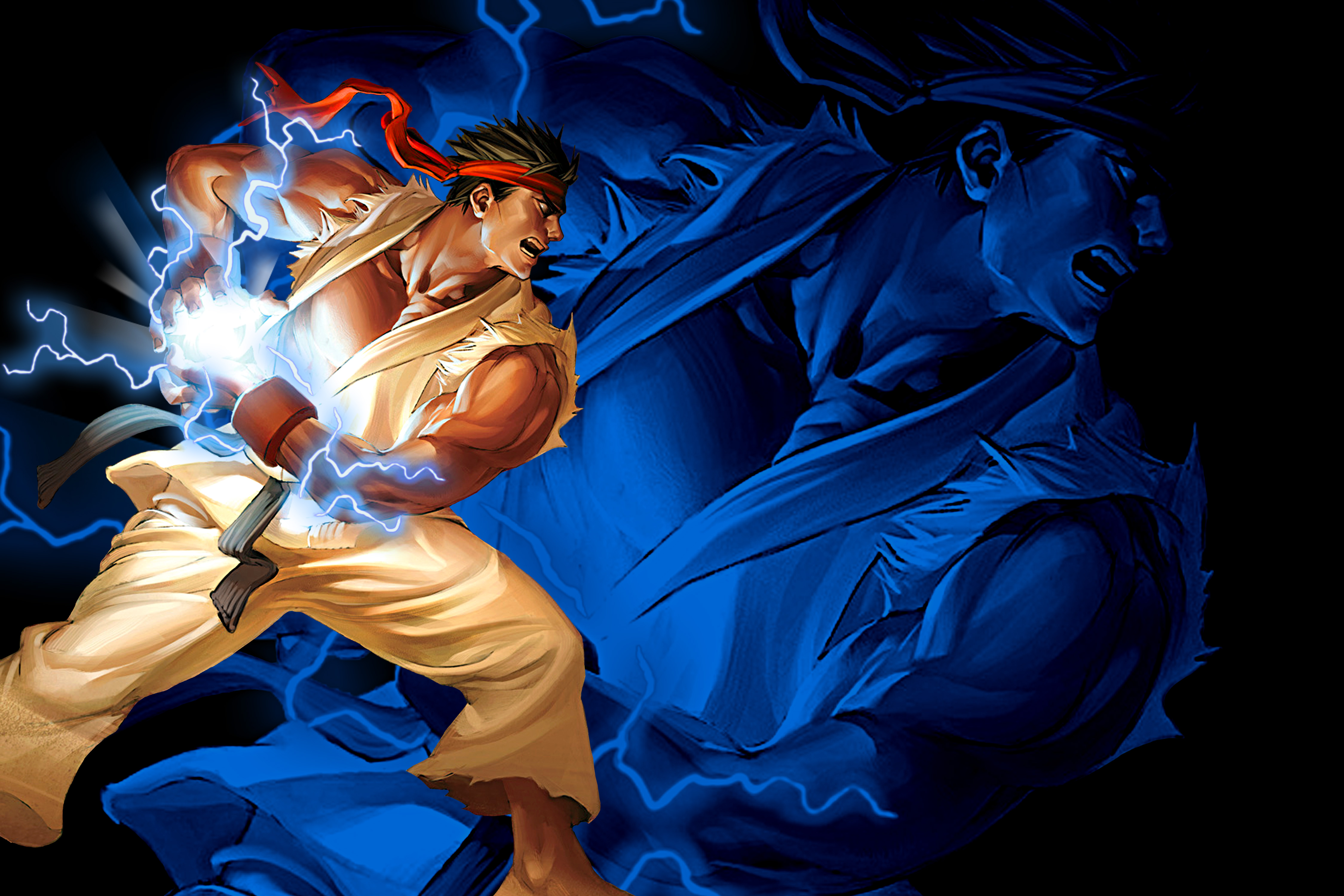 Ryu Hadouken Street Fighter HD Games, 4k Wallpaper, Image