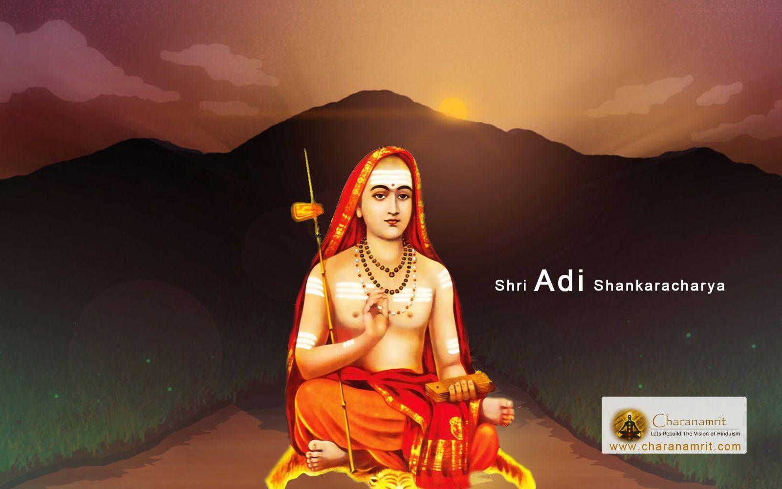 Sri Adi Shankaracharya stylish HD Wallpaper for free download, Sri