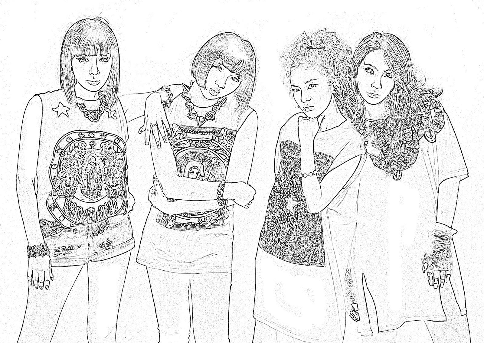 The best free Kpop coloring page image. Download from 11 free