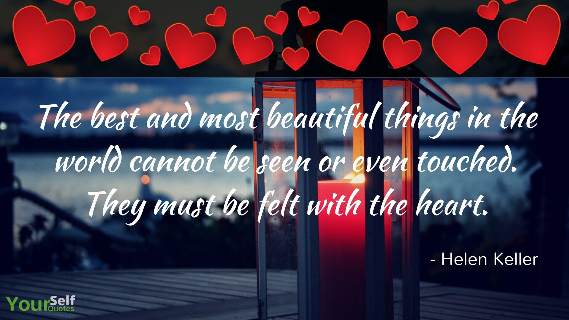 Valentine Day Special Quotes By Helen Keller Day