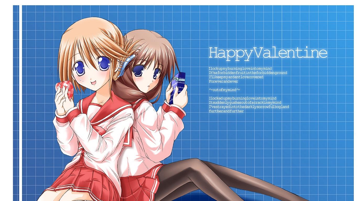 Download wallpaper 1366x768 komaki ikuno, komaki manaka, to heart