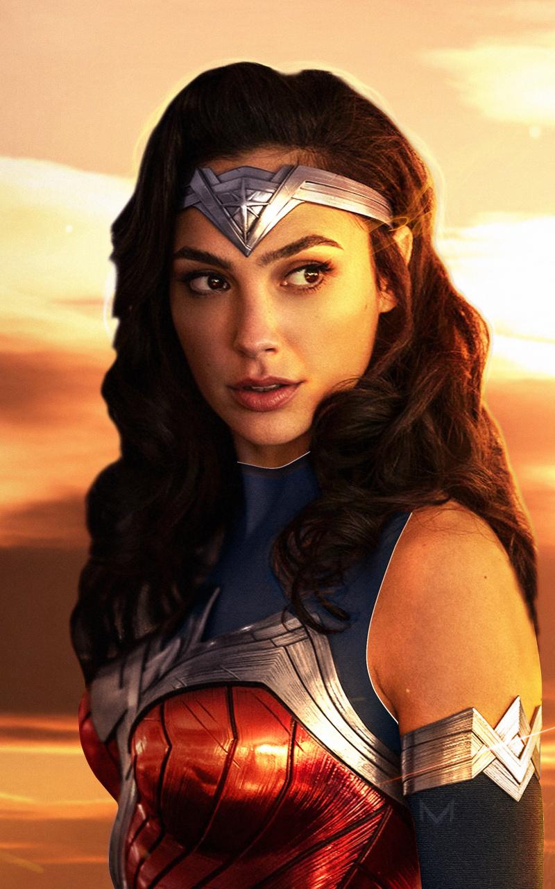 Download 2019 Movie, Wonder Woman Gal Gadot, Art Wallpaper, 800x Samsung Galaxy Note GT N Meizu MX 2