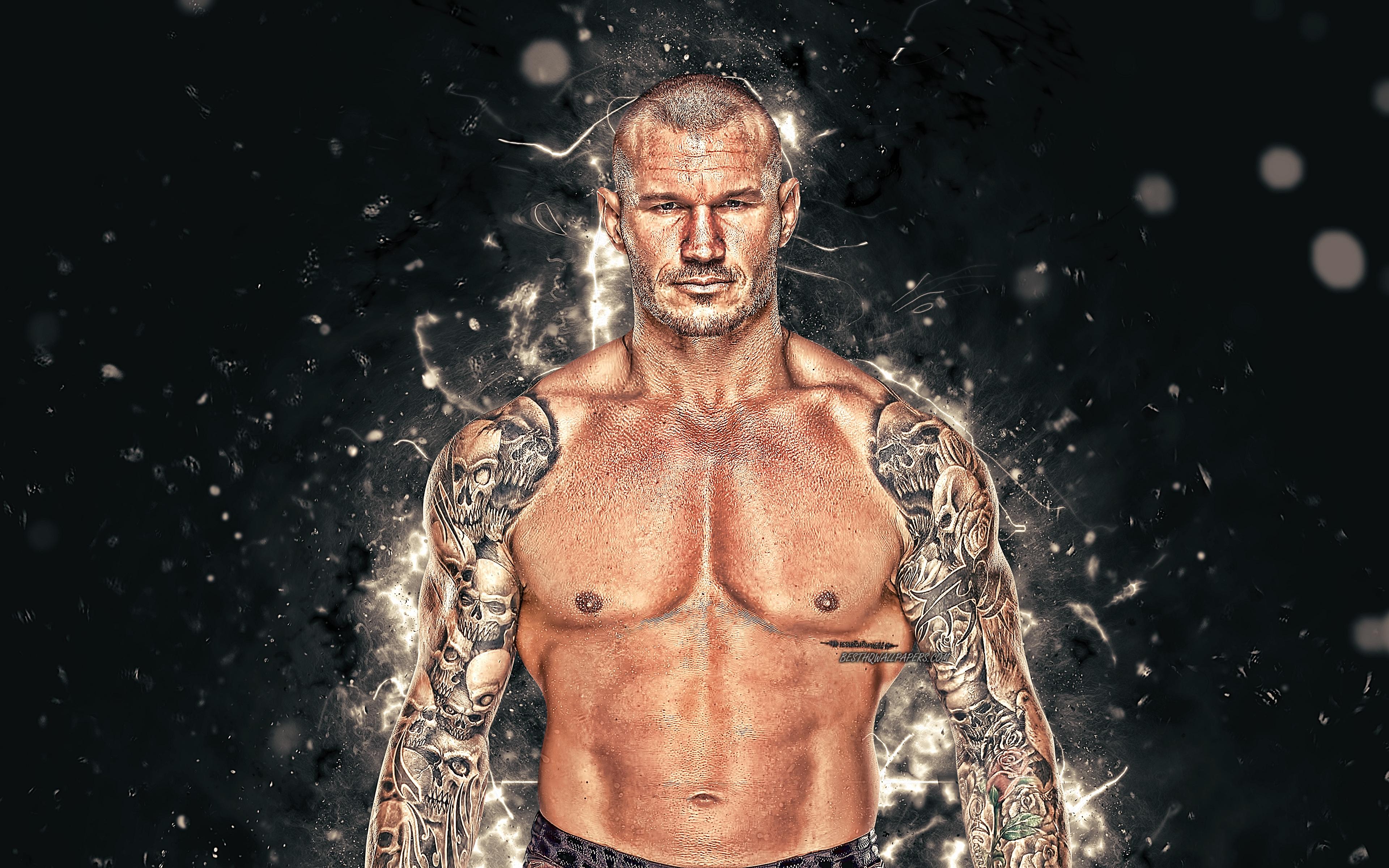Download wallpaper Randy Orton, 4k, american wrestler, abstract