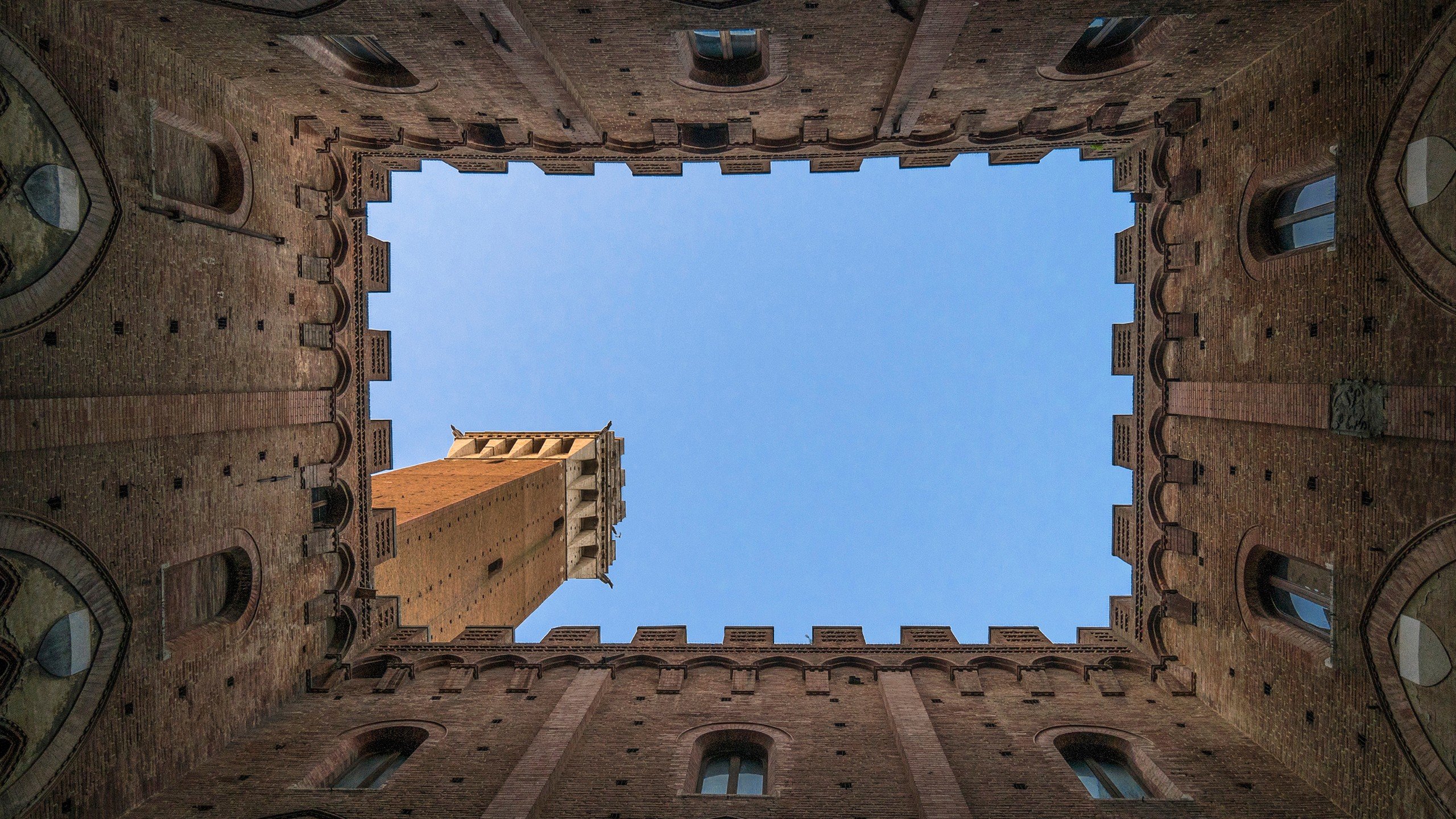 castle, Siena, Italy, Piazza del Campo, Campo Square, Mangia Tower
