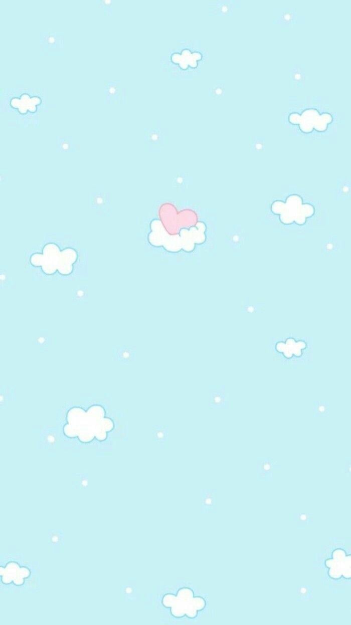 Cute Light Blue Kawaii Wallpapers Wallpaper Cave