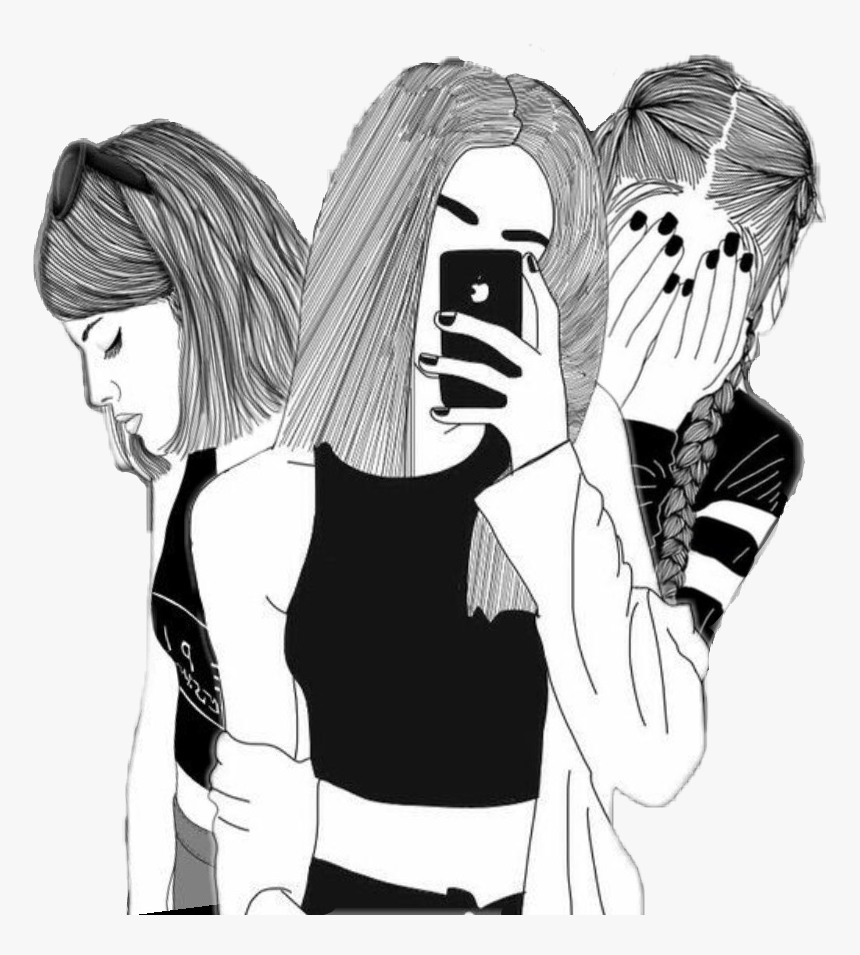 Drawing Sadness Sad Girl Photography Tumblr Black White