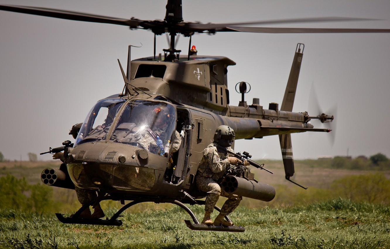 Wallpaper soldiers, helicopter, American, multipurpose, Bell, easy