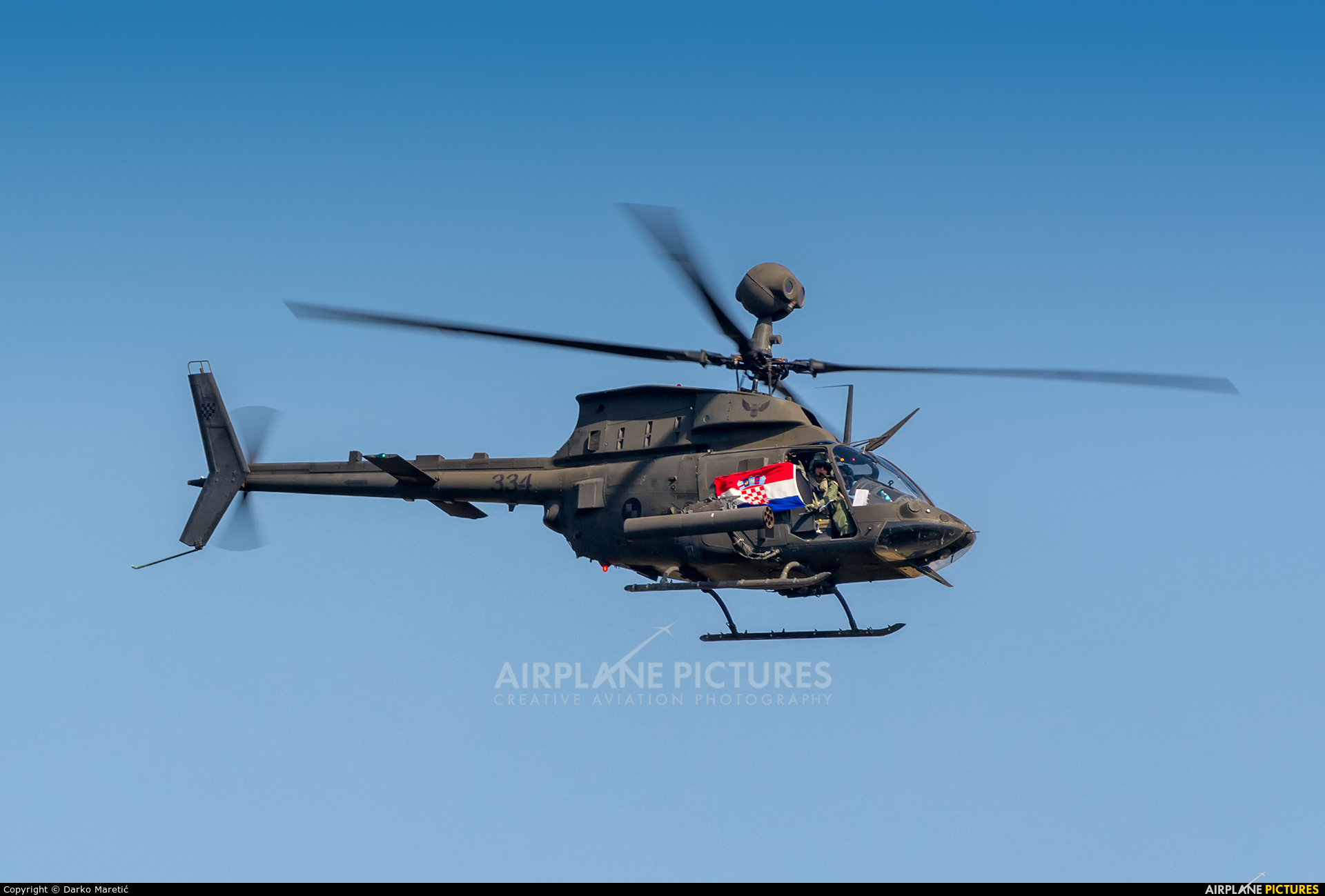 Croatia Force Bell OH 58D Kiowa Warrior At In Flight