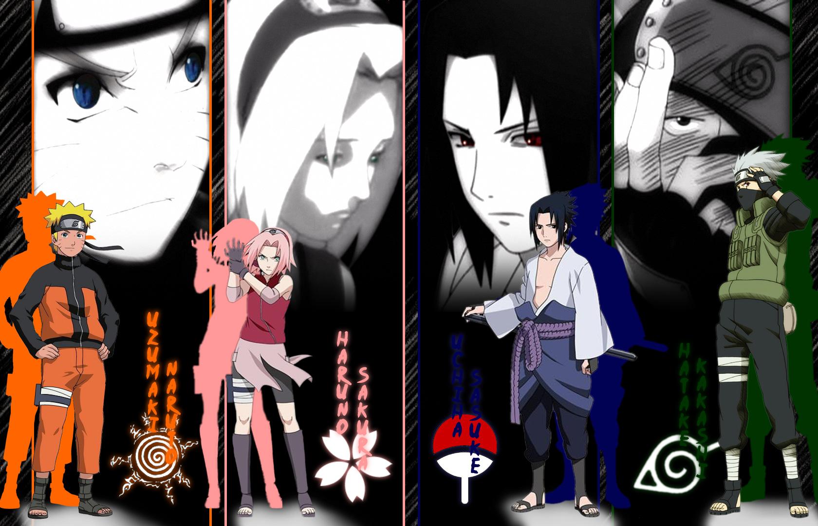 Kakashi Sasuke Naruto Sakura 4K Phone iPhone Wallpaper #504a