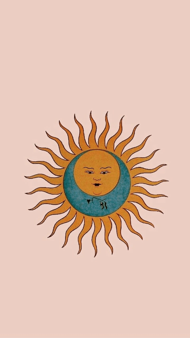 Sun And Moon Aesthetic Wallpaper