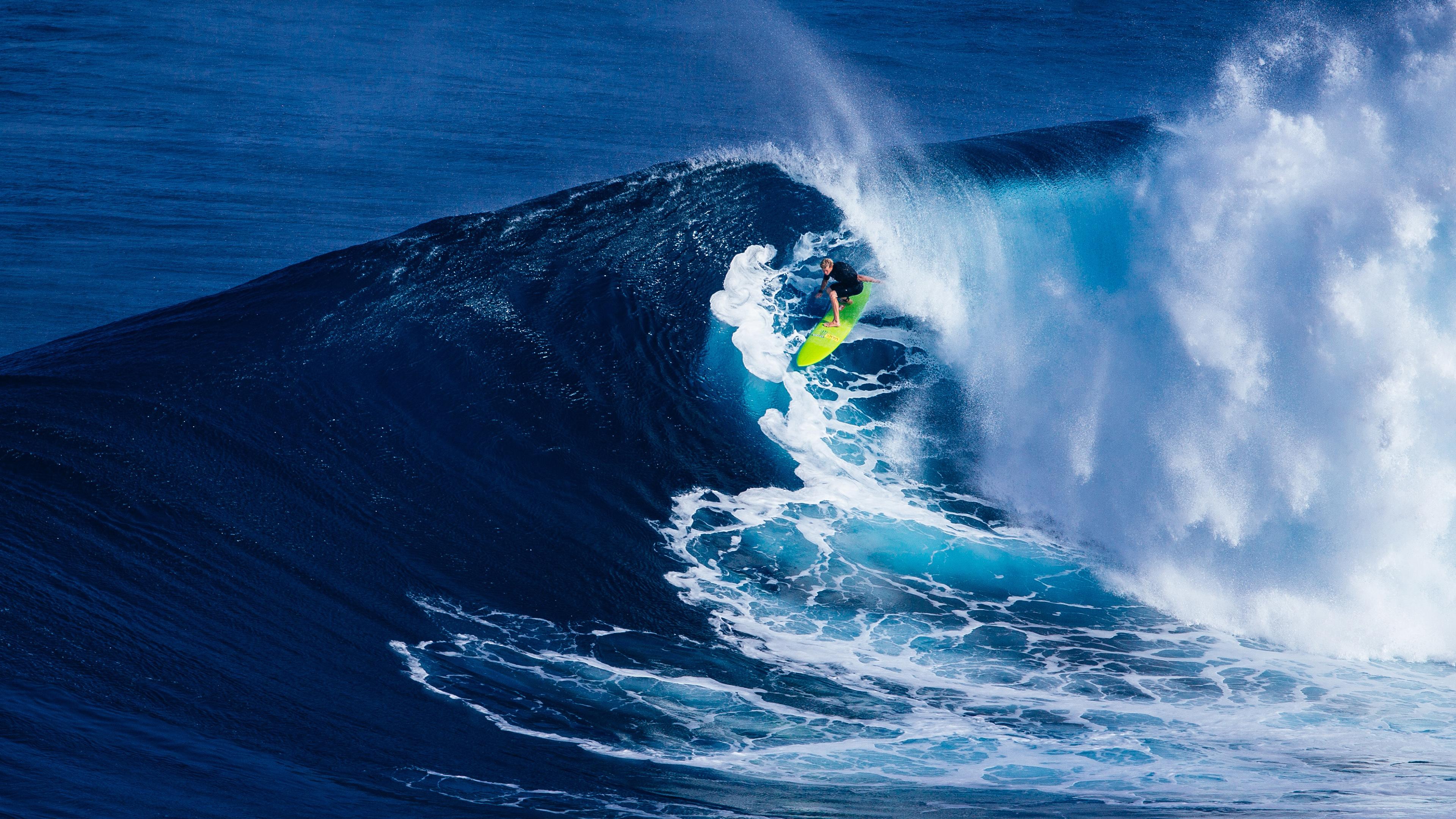 Surfing Ocean Waves 4k HD Wallpaper Waves