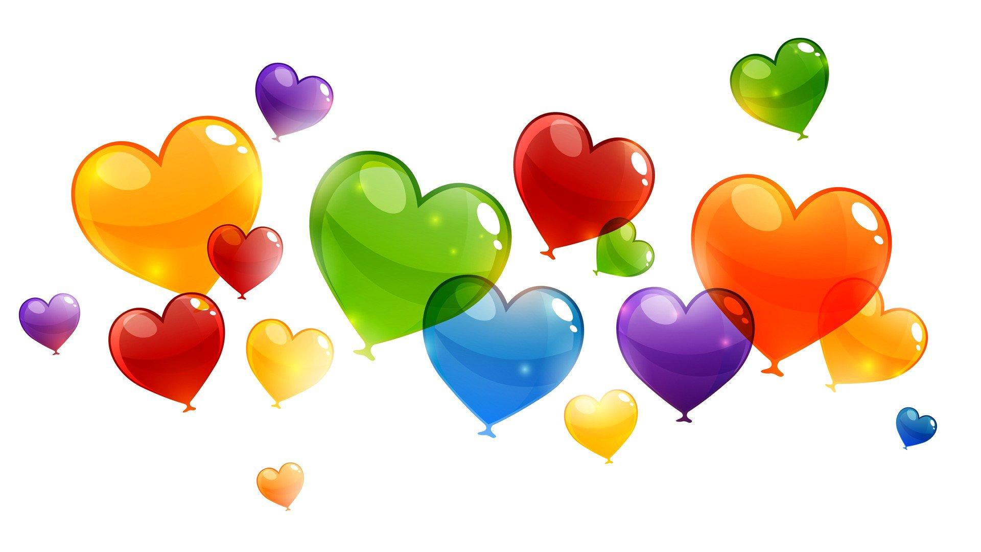 balloons, Heart, Abstraction, Valentine, St, Love, Heart