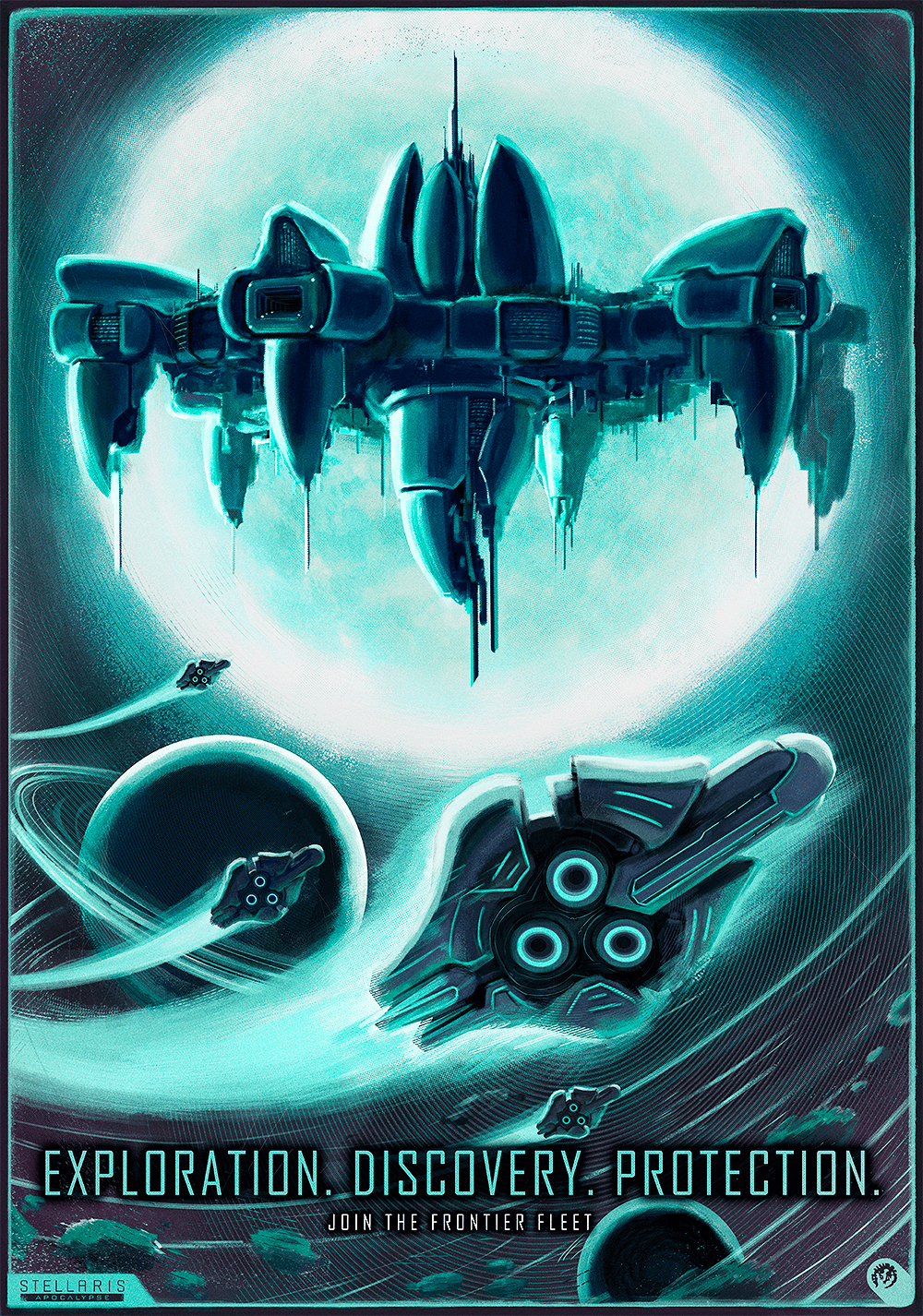 Stellaris poster. Sci fi art, Science fiction, Space opera