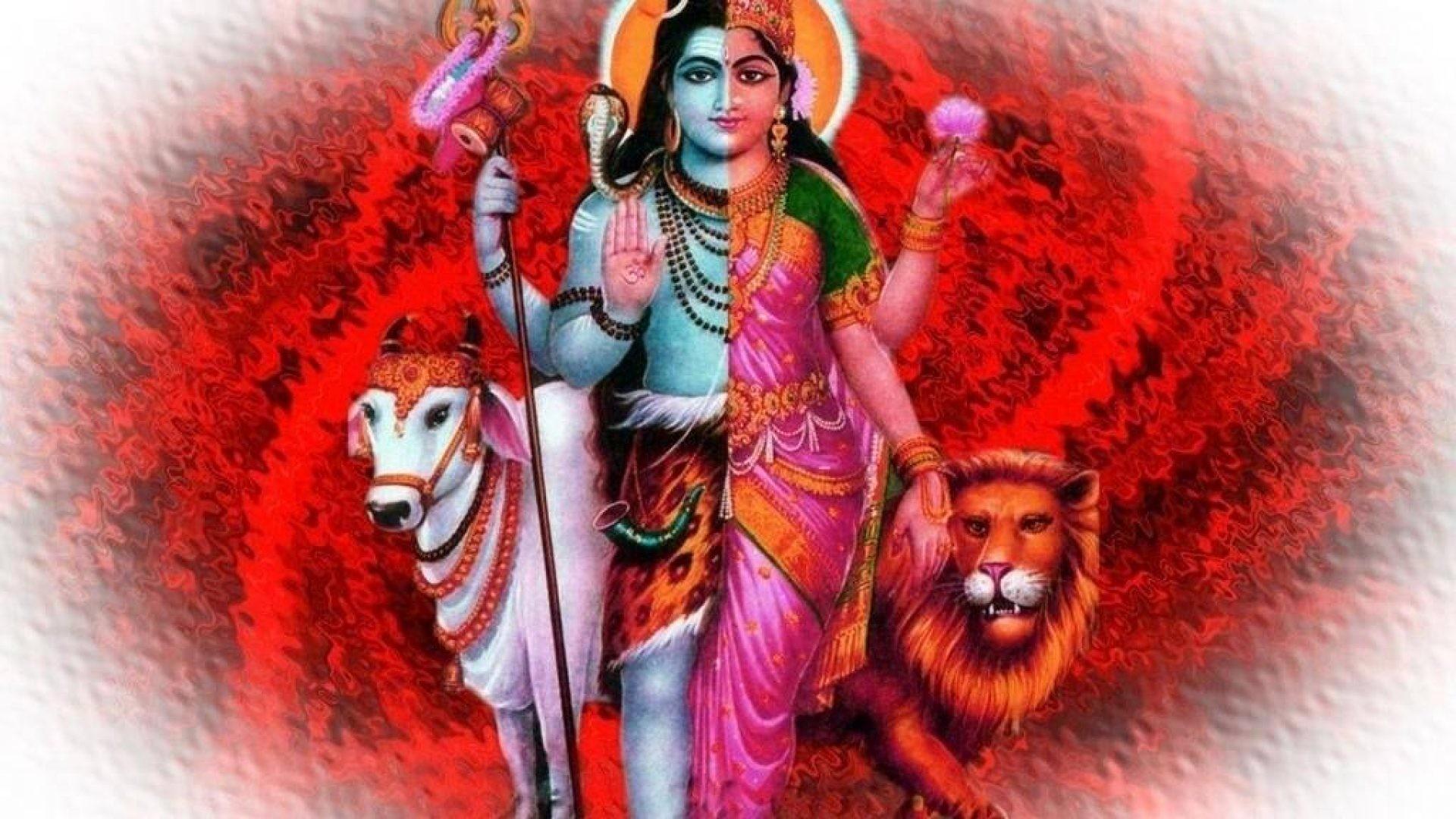 Lord Shiva Parvati Image Wallpaper 3D. Hindu Gods and Goddesses