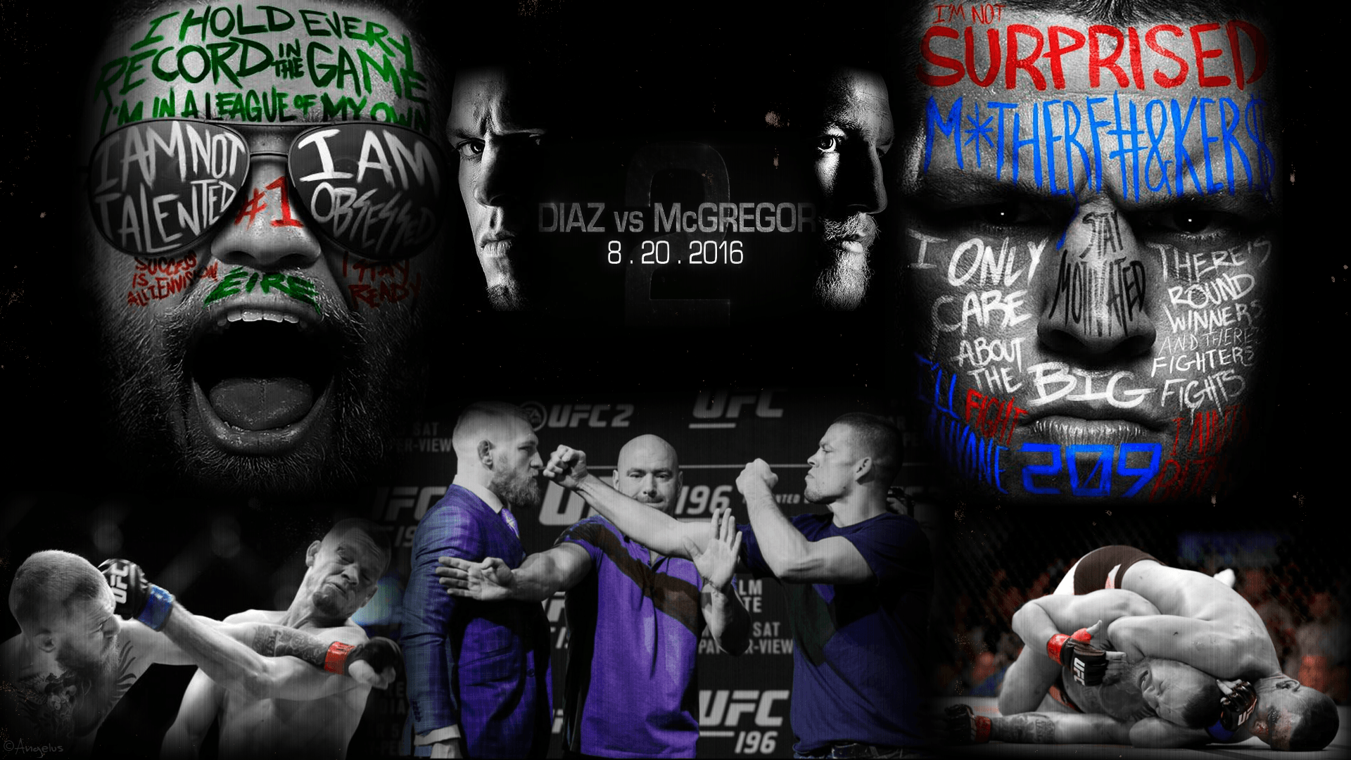 Conor Mcgregor Vs Nate Diaz Wallpaper Mcgregor Vs Nate