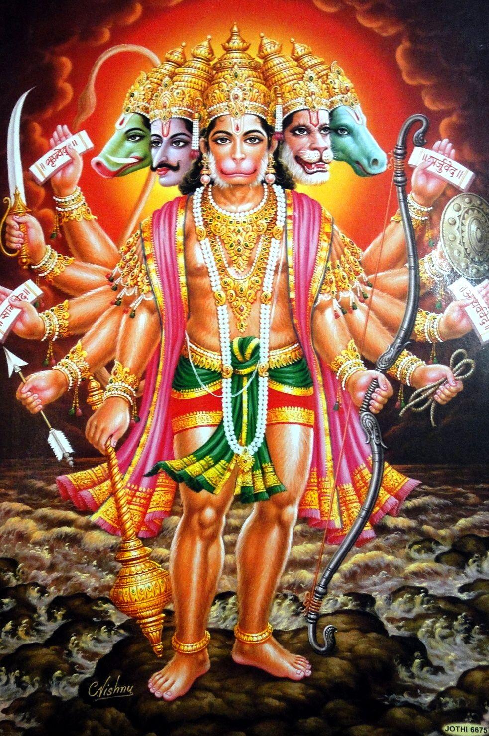 Free download Panchmukhi Hanuman Lord Hanuman Hanuman