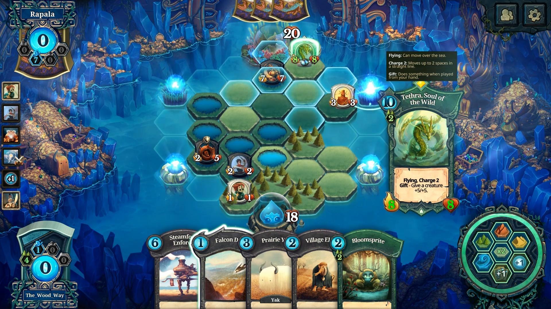 Faeria's Fall Of Everlife DLC might be weird enough to work. Rock