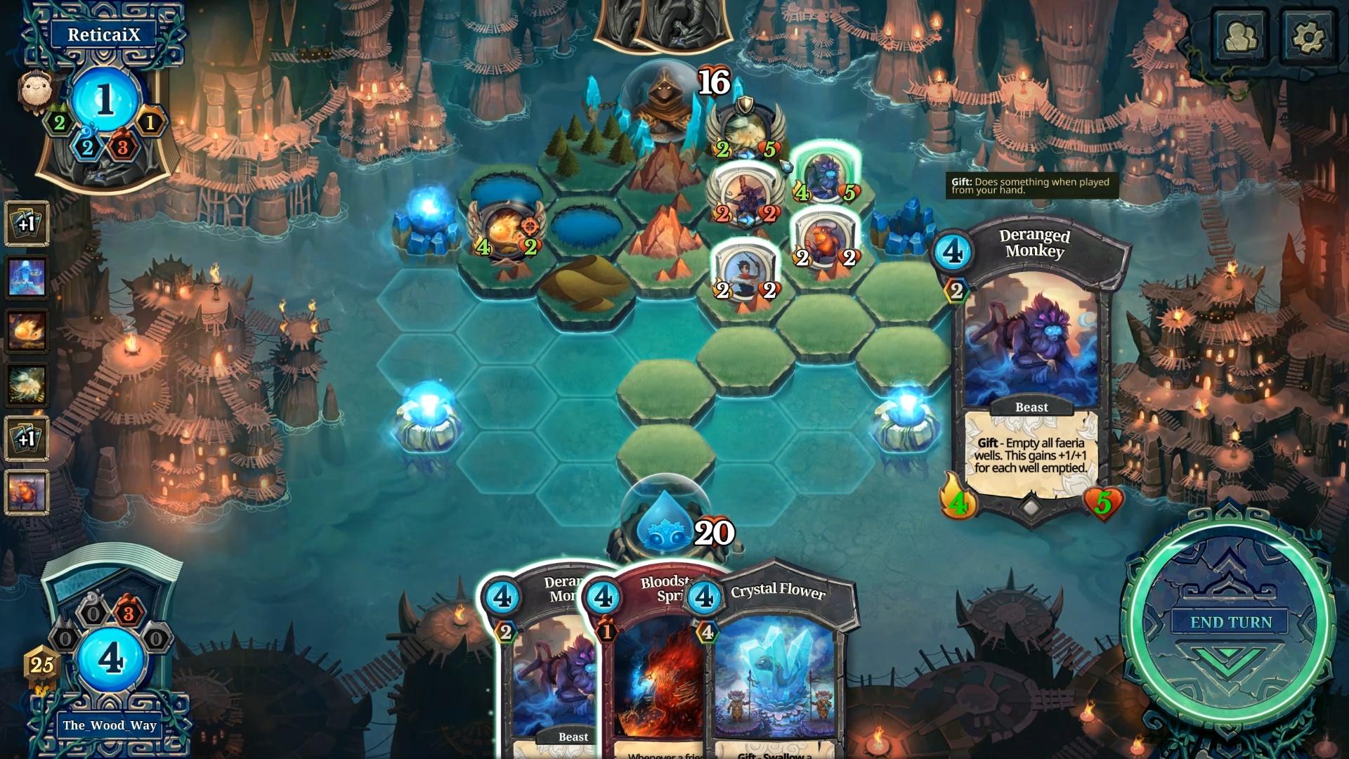 Faeria's Fall Of Everlife DLC might be weird enough to work. Rock