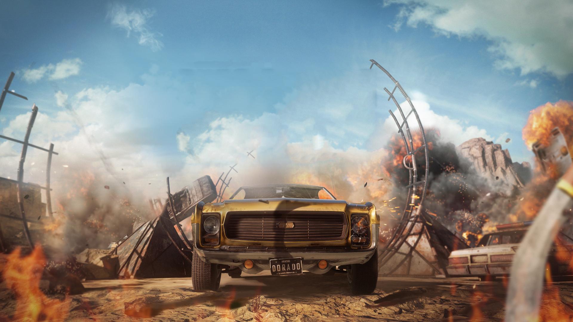 Download PUBG, season 5, online game, car wallpaper, 1920x1080