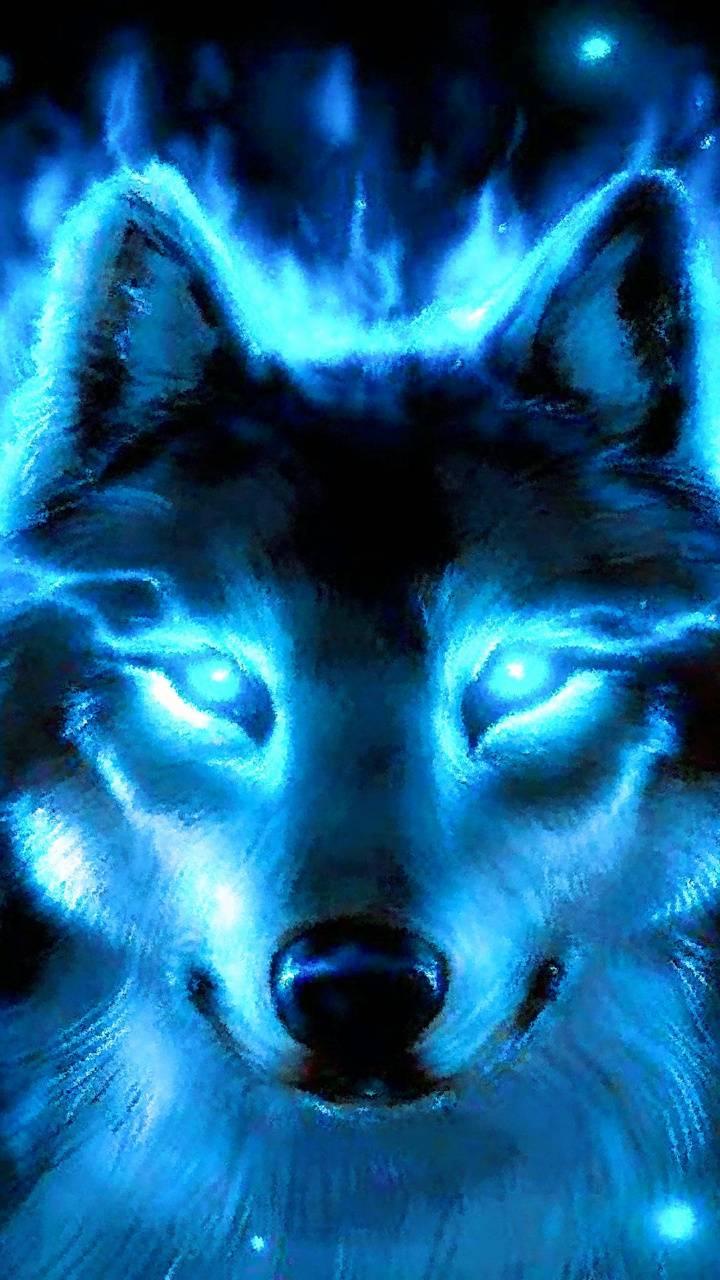 Ice wolf wallpaper