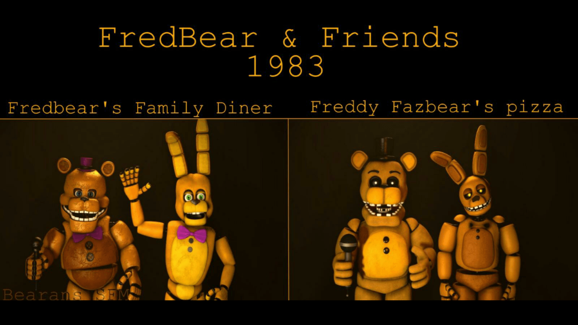 Steam Workshop::fnaf 4\ucn fredbear and springbonnie pack