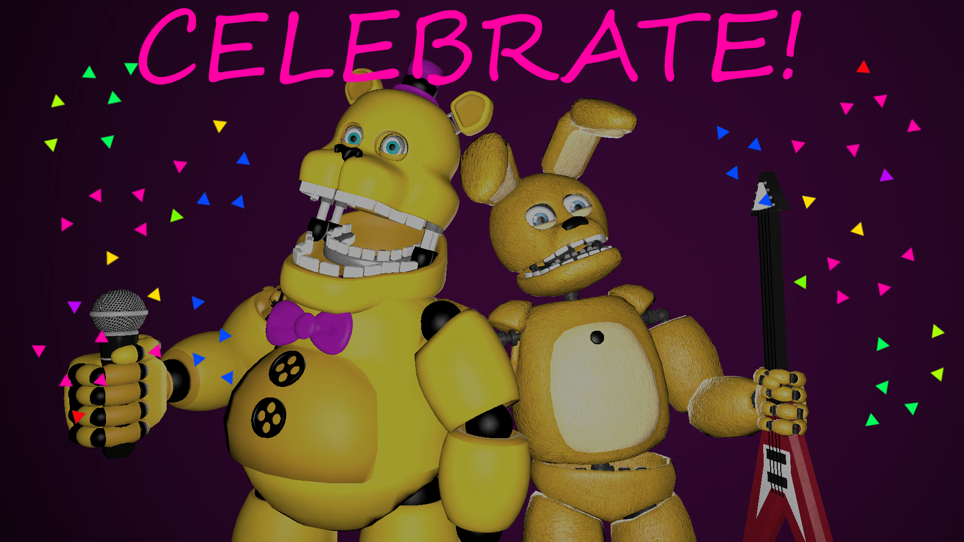 Made a Celebrate! title with the new Fredbear and Springbonnie