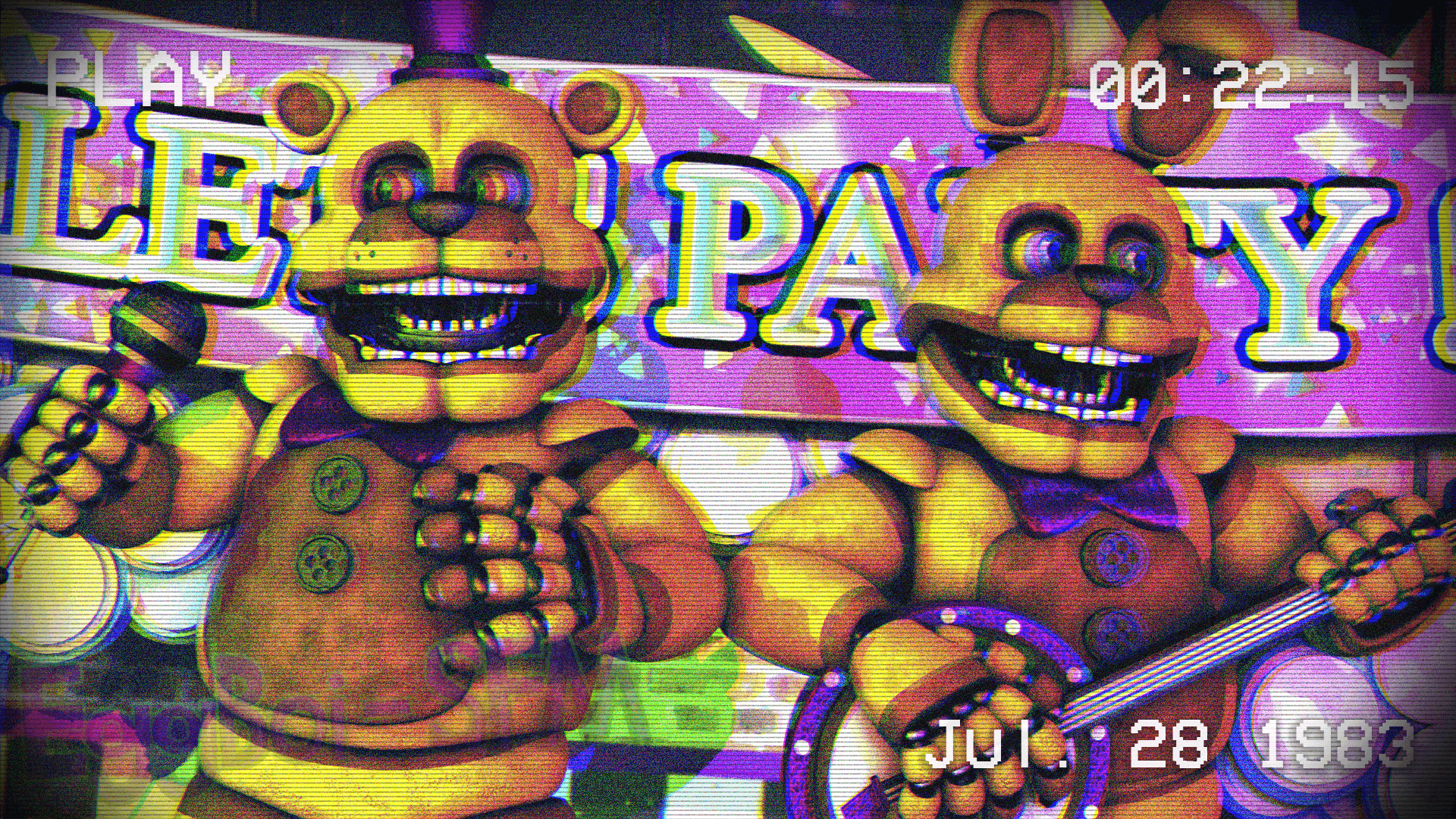 SFM The Golden Age stylized Fredbear and Springbonnie