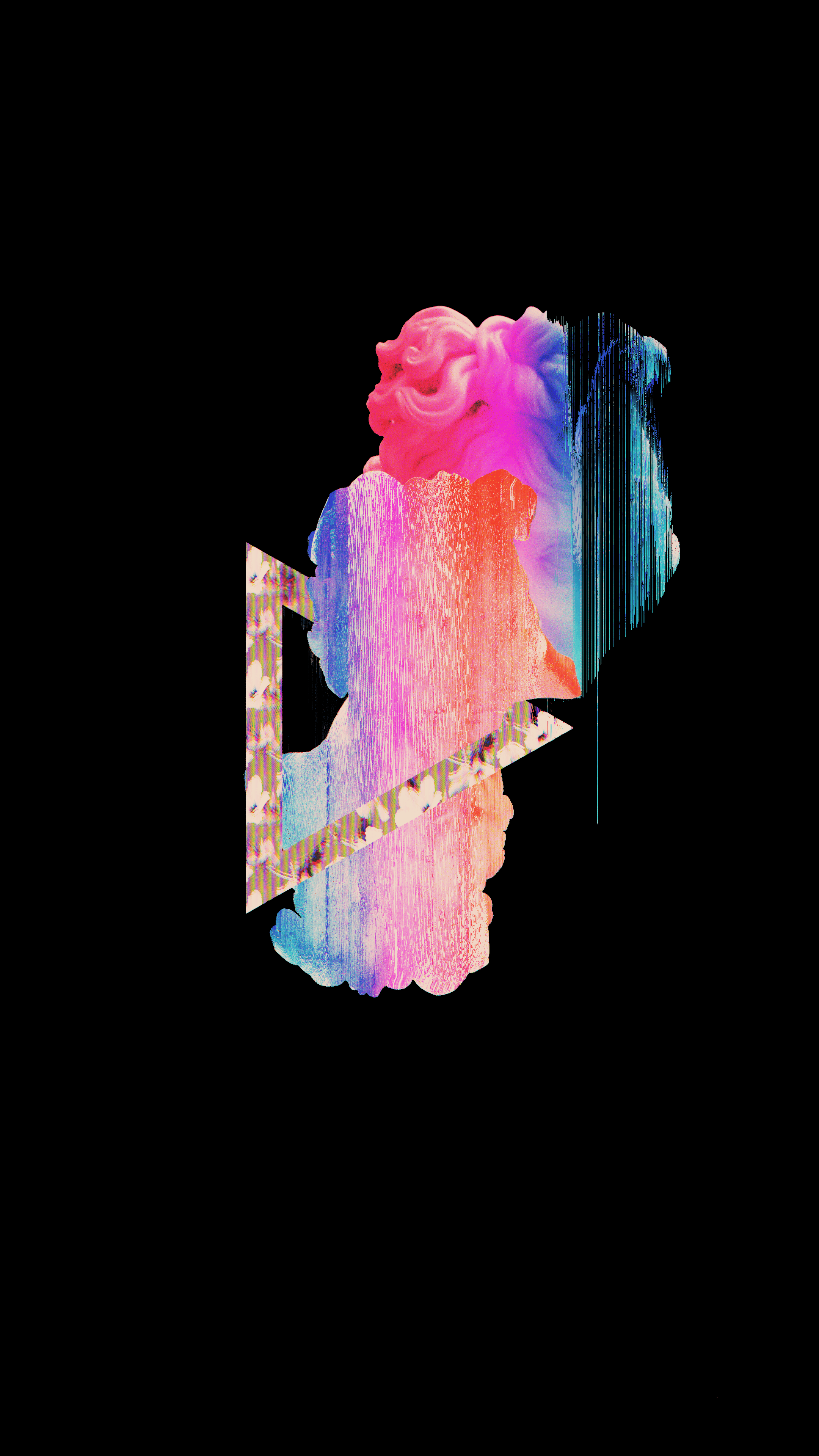 Abstract Glitch Vaporwave Aesthetic [2160x3840]