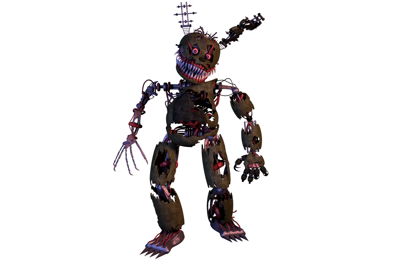 Just an update on the Nightmare Springtrap model, made him less