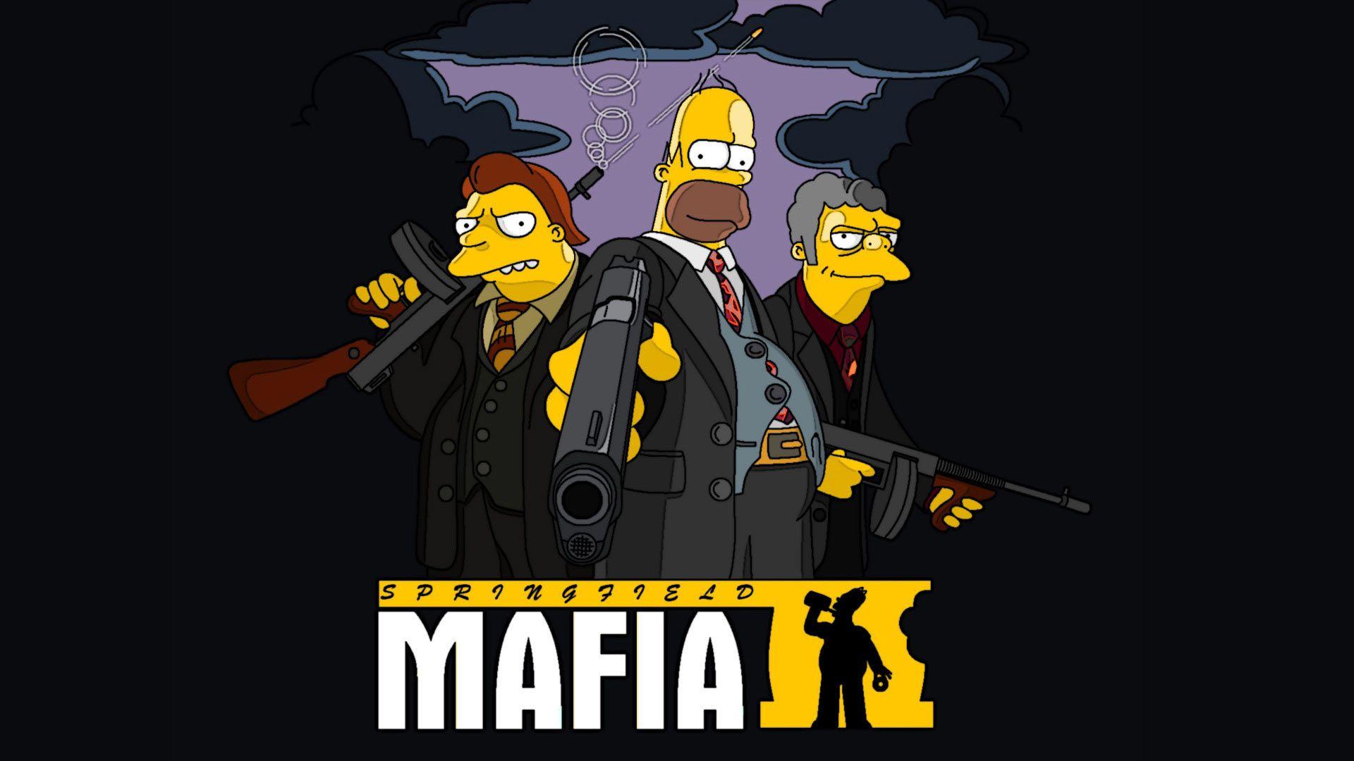 springfield mafia wallpaper / cartoons background. The simpsons, Simpsons cartoon, Simpsons art