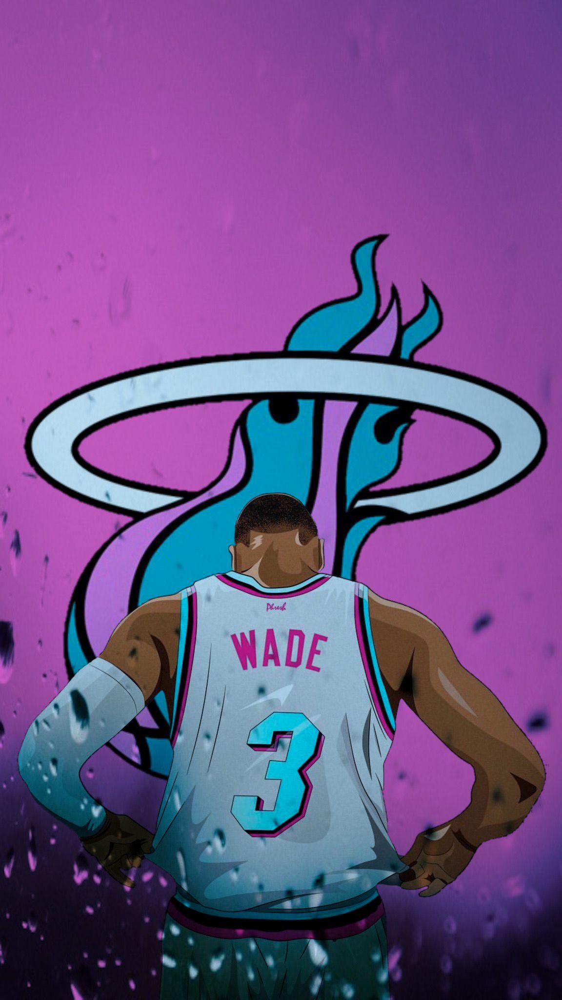 D Wade Miami Heat Wallpaper. Miami heat basketball, Nba picture, Nba basketball art