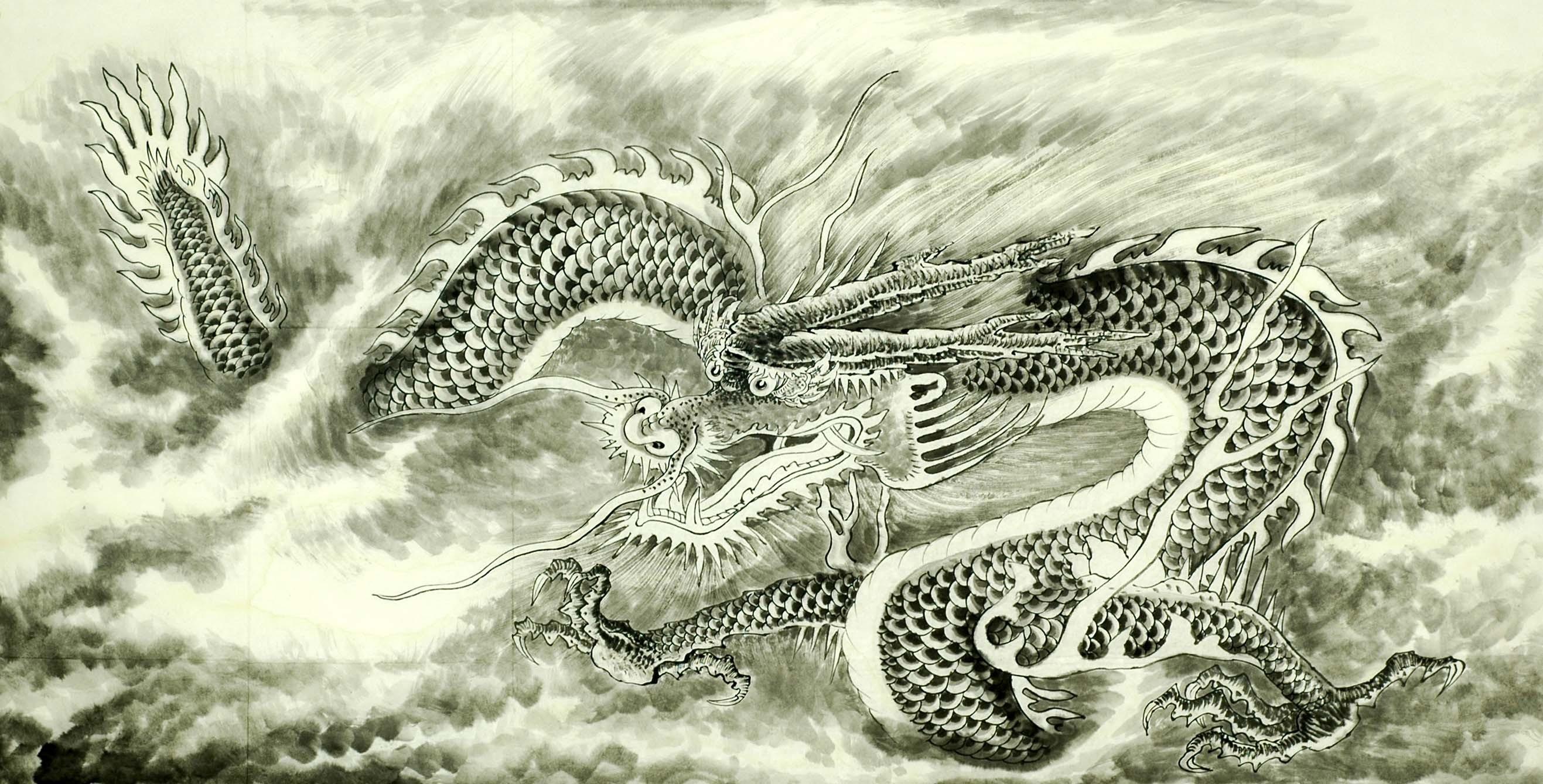 Chinese Dragon Painting. Explore collection